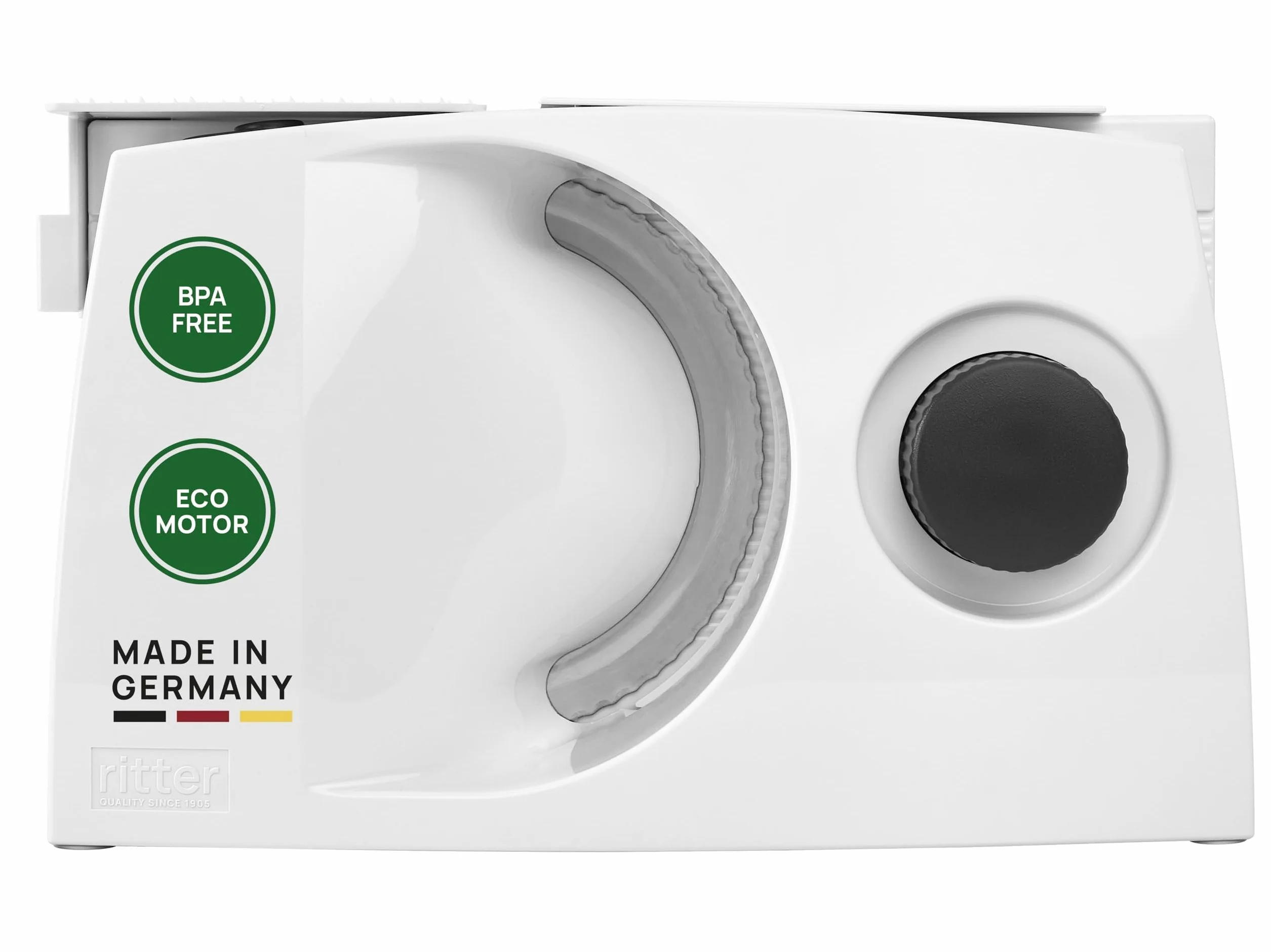ritter markant 05 składana elektryczna krajalnica do chleba, wędlin i sera z silnikiem Eco, Made in Germany