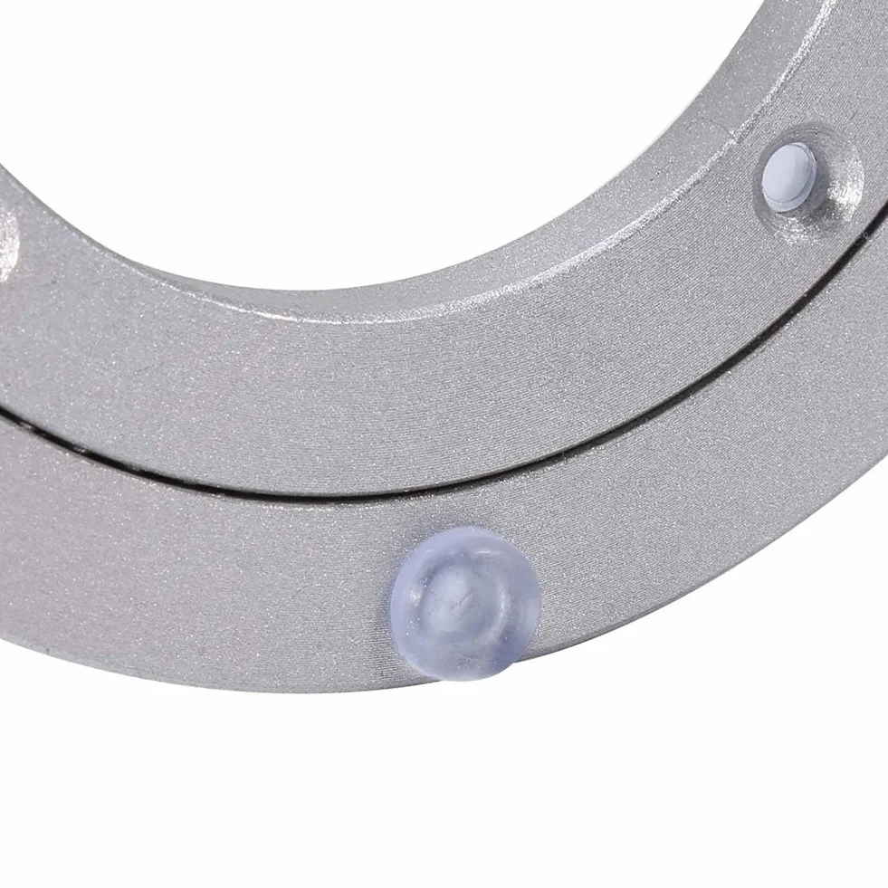 Obrotowy gramofon, plyta obrotowa aluminiowa, wytrzymała konstrukcja dla jadalni, gładki talerz obrotowy stół jadalny 25 cm
