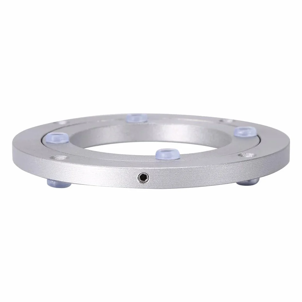 Obrotowy gramofon, plyta obrotowa aluminiowa, wytrzymała konstrukcja dla jadalni, gładki talerz obrotowy stół jadalny 25 cm