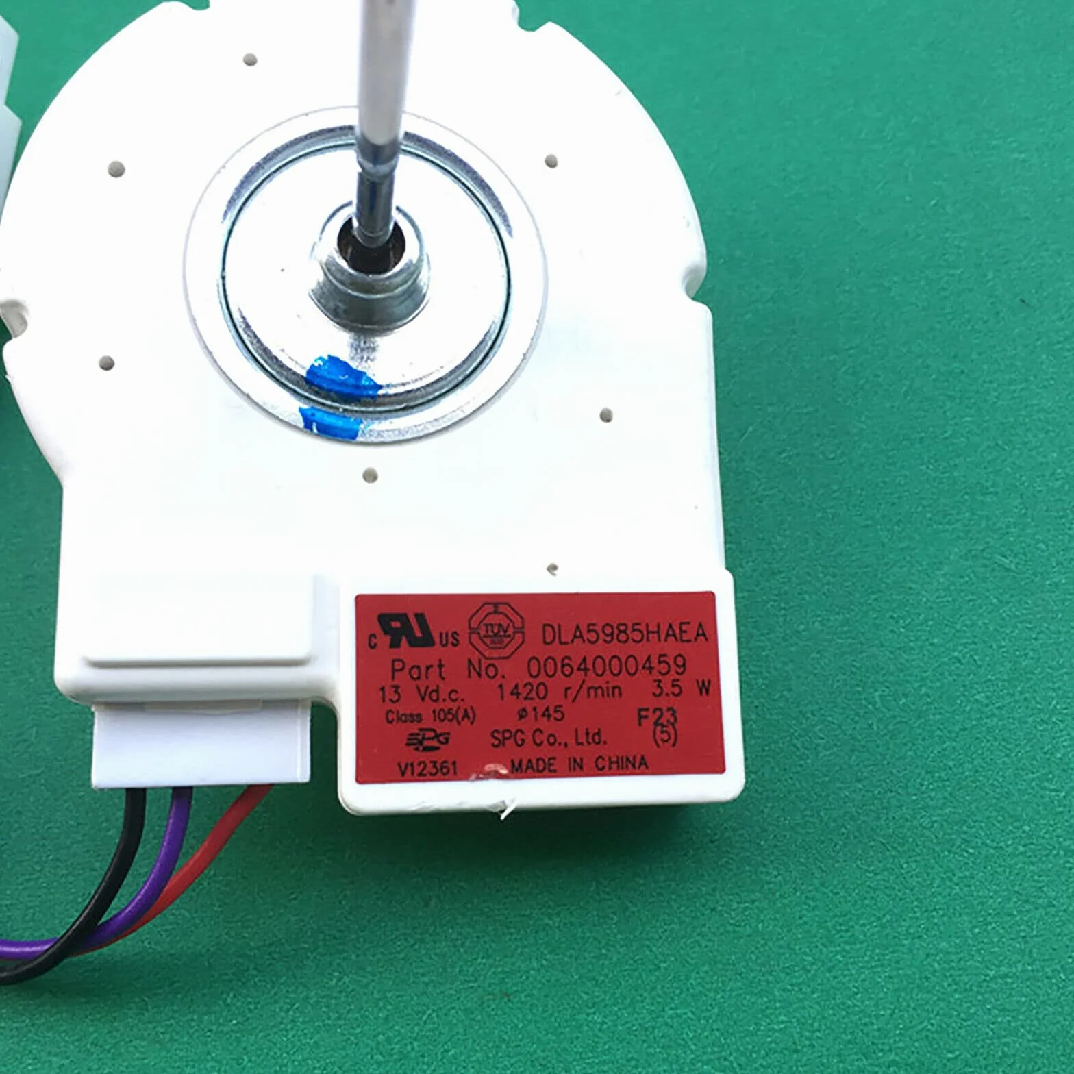13 V 3,5 W 0064000459 Zamrażający silnik wentylatora prądu stałego silnik wentylatora chłodzącego pasuje do lodówki Haier BCD-550WB akcesoria