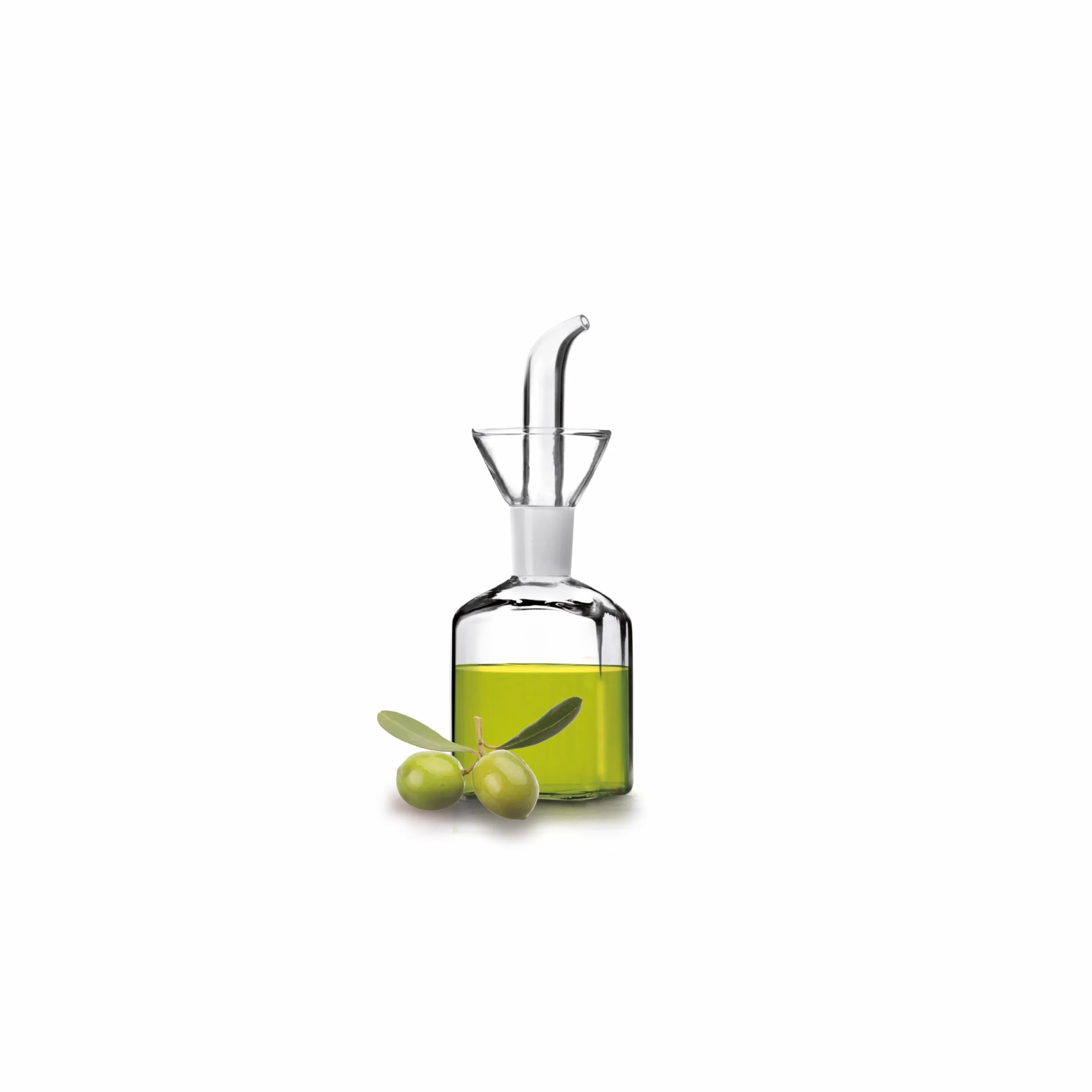 Ibili Butelka na olej spożywczy 125 ml ze szkła, przezroczysta, 13 x 6 x 6 cm
