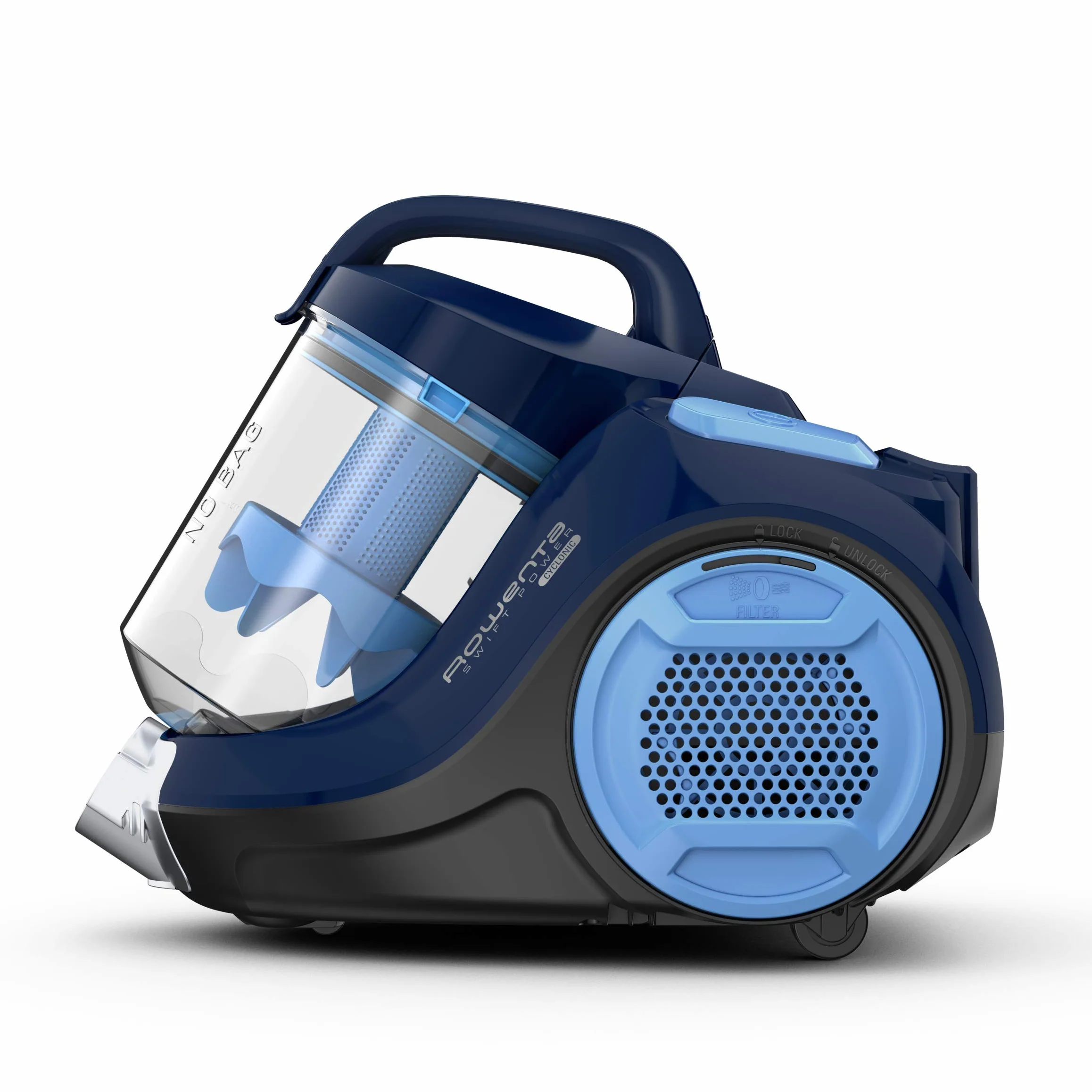 Rowenta Swift Power Cyclonic odkurzacz bezworkowy 900 W RO2981EA niebieski