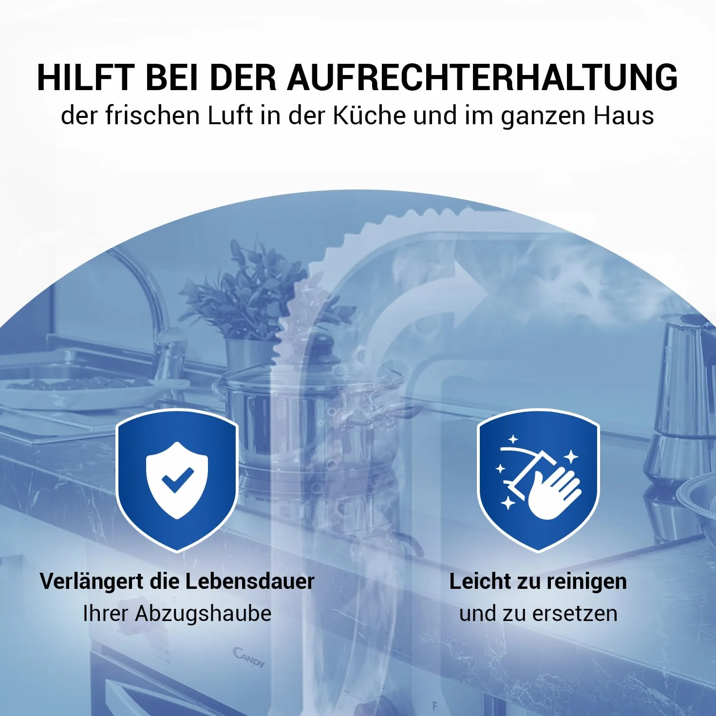 VIOKS Zestaw 2 filtrów węglowych do okapu kuchennego AEG 4055171138 4055217501 Type57 Whirlpool 484000008824 Elica CFC0038668 filtr do okapu kuchennego AEG