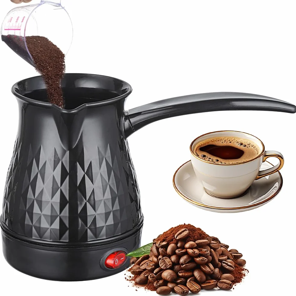 CEWROM Zaparzacz do espresso indukcyjny, 500 ml, turecki dzbanek do kawy, dzbanek na mleko
