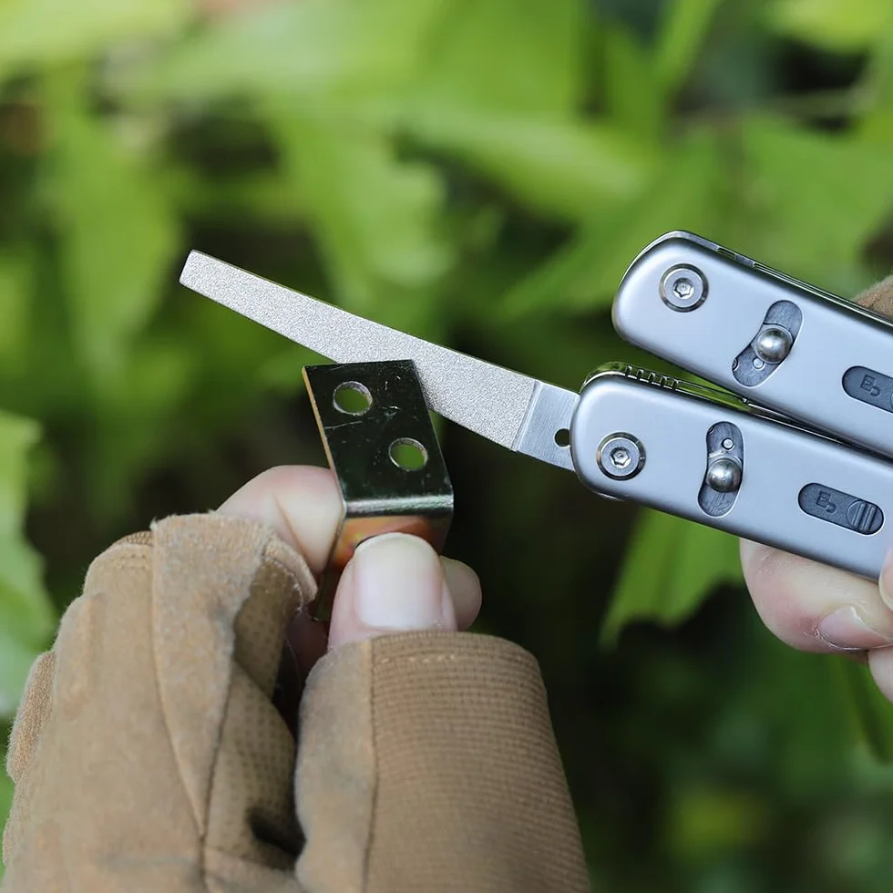 Roxon FT12 Build Your Own Multitool Accessory for Flex (4-częściowy zestaw składający się z krótkiego pilnika diamentowego i krótkiego ostrza stopy owczej i krótkich nożyczek i otwieracza do butelek i