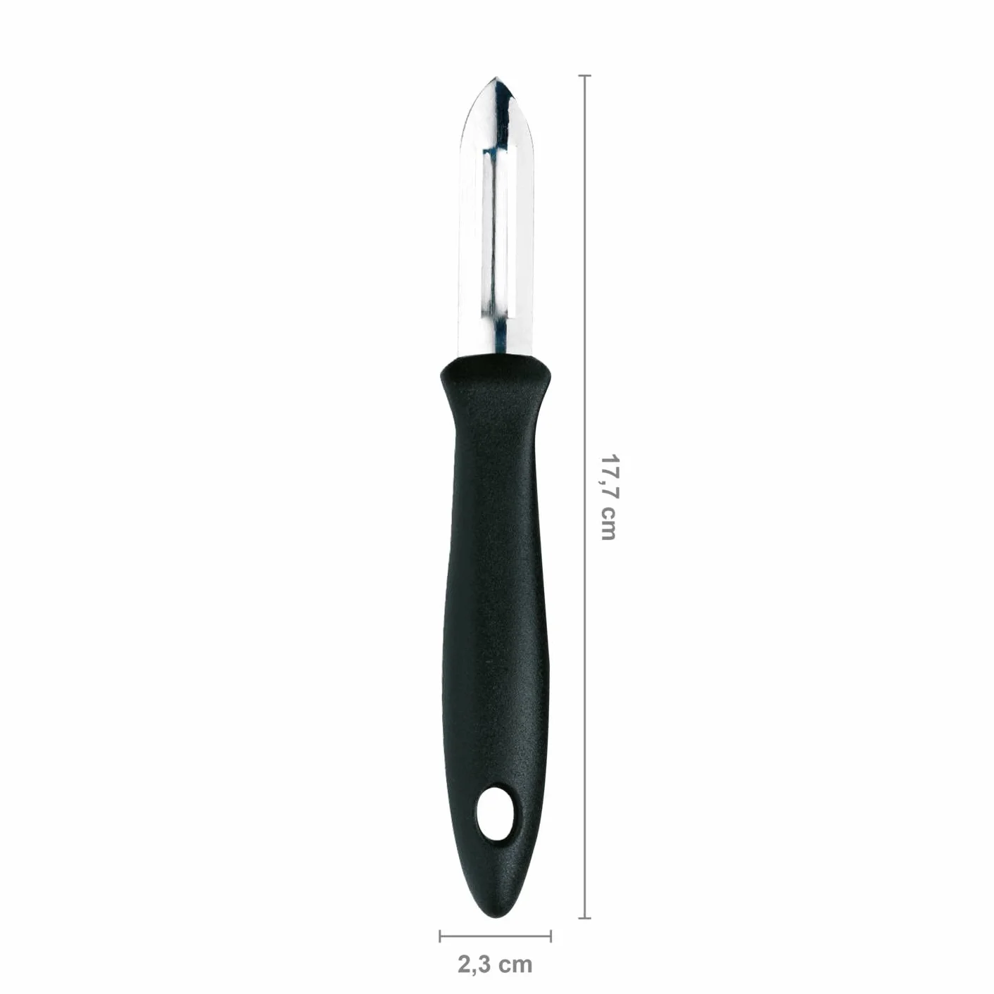 Fiskars Zestaw do obierania Fiskars, 3 części, nóż do obierania (ostrze 11 cm), nóż do warzyw (ostrze 7 cm), obieraczka (ostrze 7 cm), Essential, stal nierdzewna / tworzywo PP, czarny, 1065600