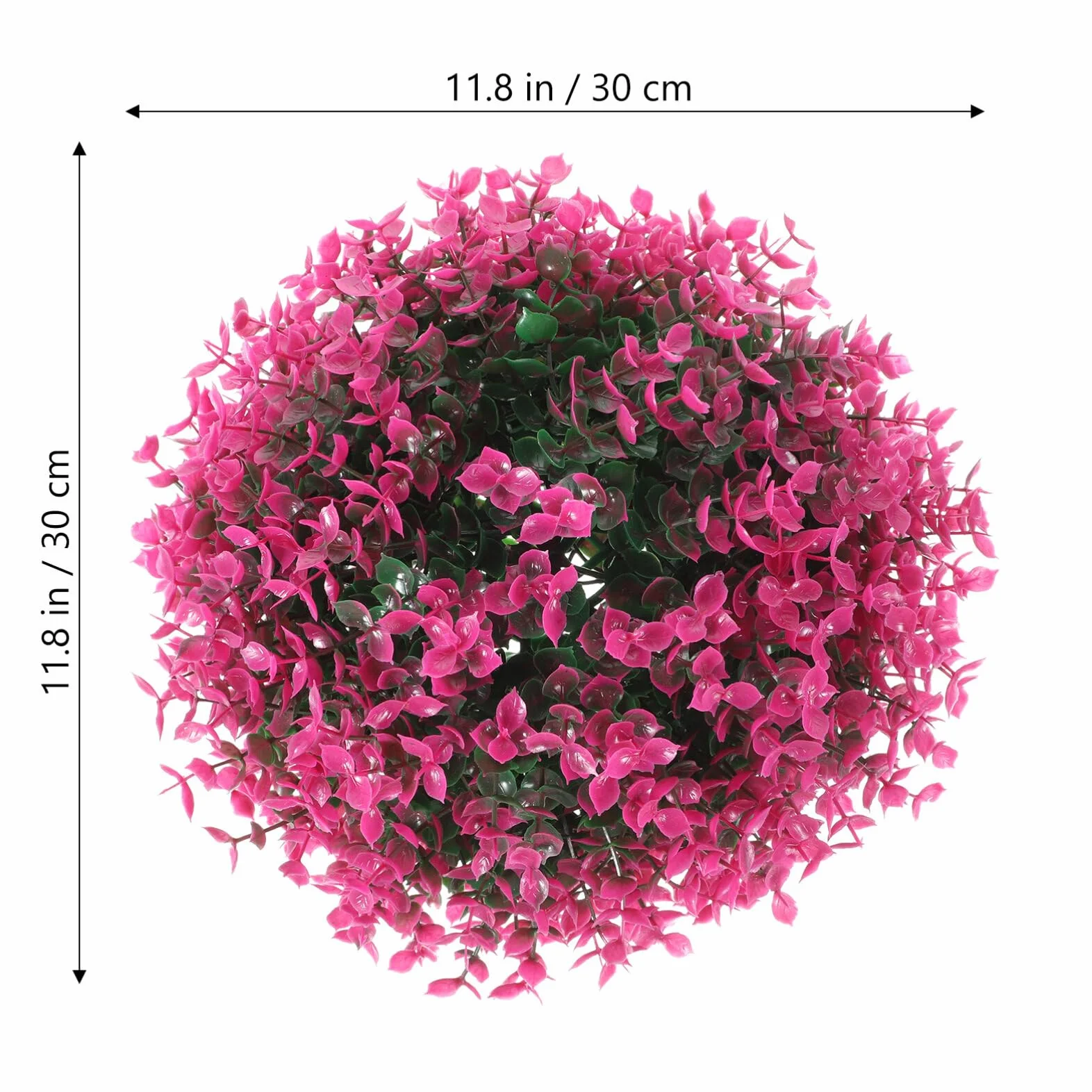 NUOBESTY Sztuczna Kulka Topiary Zielona Plastikowa Fioletowa Lawenda