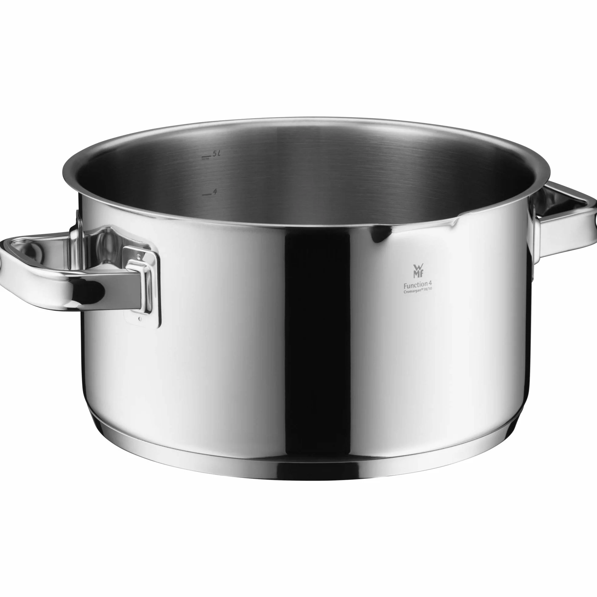 Wmf Function 4 Garnek z Pokrywką, Srebrny, ⌀20 cm/3,4 L