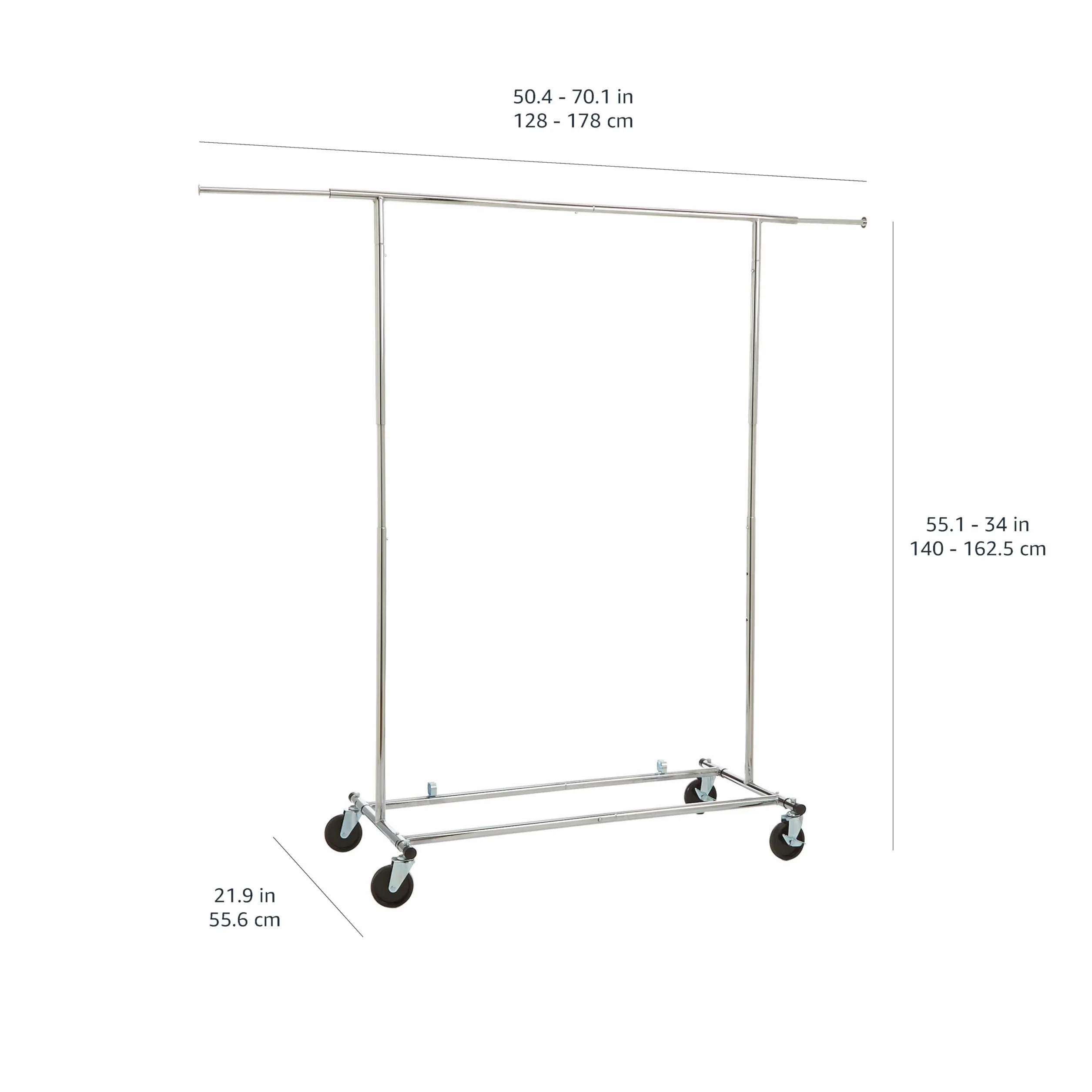 AmazonBasics wieszak na ubrania - chrom