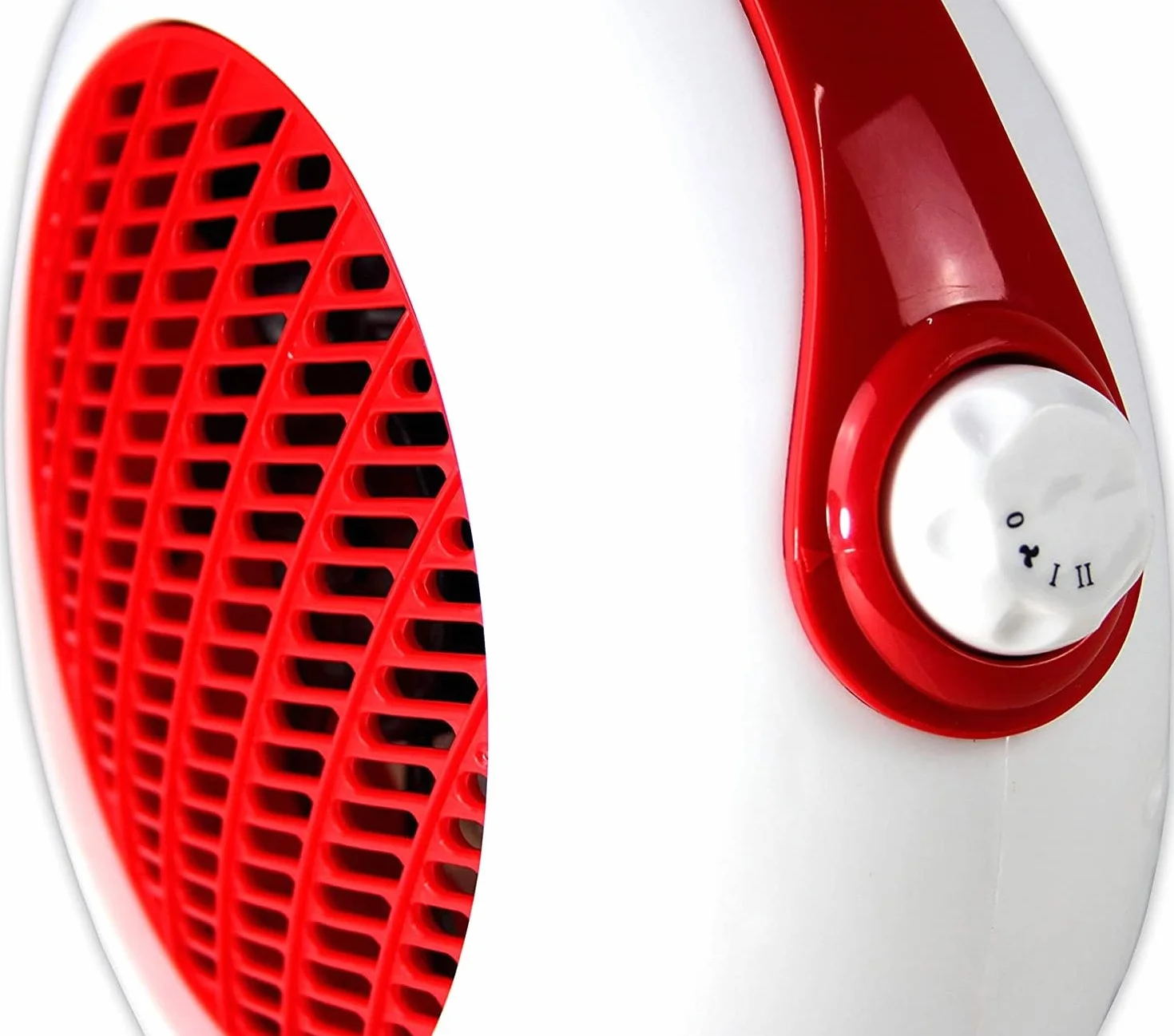 Bastilipo TERMOVENTYLATOR - 1000/2000W - Bardzo cichy, system 7-łopatkowy, funkcja świeżego powietrza na lato, urządzenie zapobiegające przewróceniu, regulowany termostat