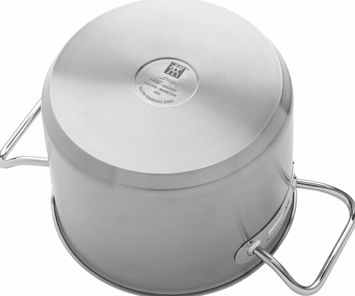 ZWILLING Twin Classic garnek z pokrywką, 24 cm, 6 l, nadaje się do płyt indukcyjnych, stal nierdzewna