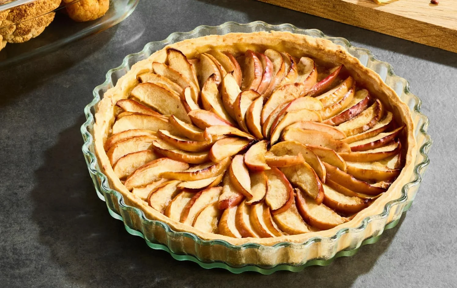 Gerlach 1760 Szklana Forma Do Tarty Do Pieczenia Ciasta Naczynie Żaroodporne Odporne Na Wysokie Temperatury 1300 ml Flow