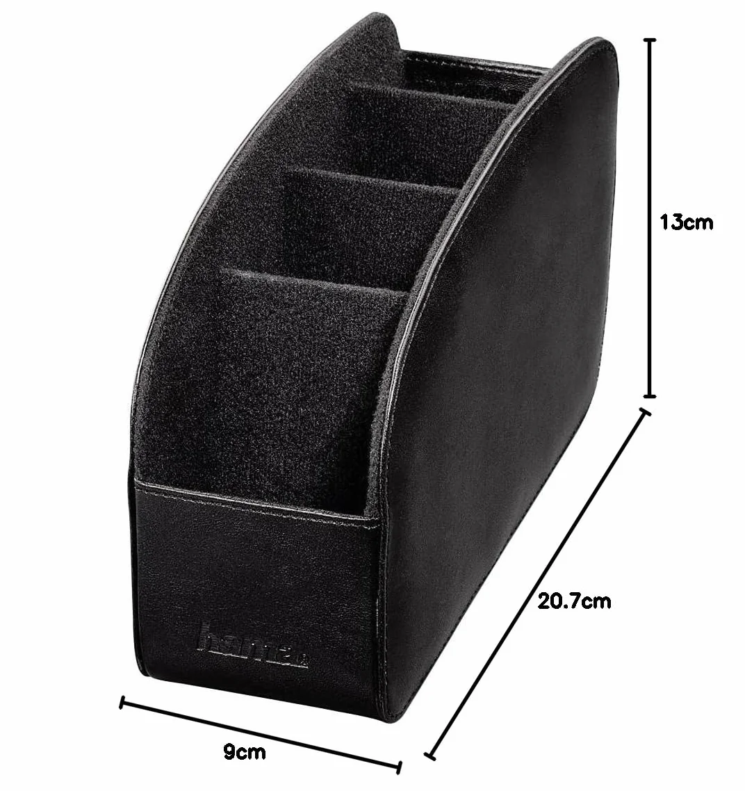 Hama Duży uchwyt na pilot zdalnego sterowania, 6,8 x 19,5 x 10,9 cm, czarny
