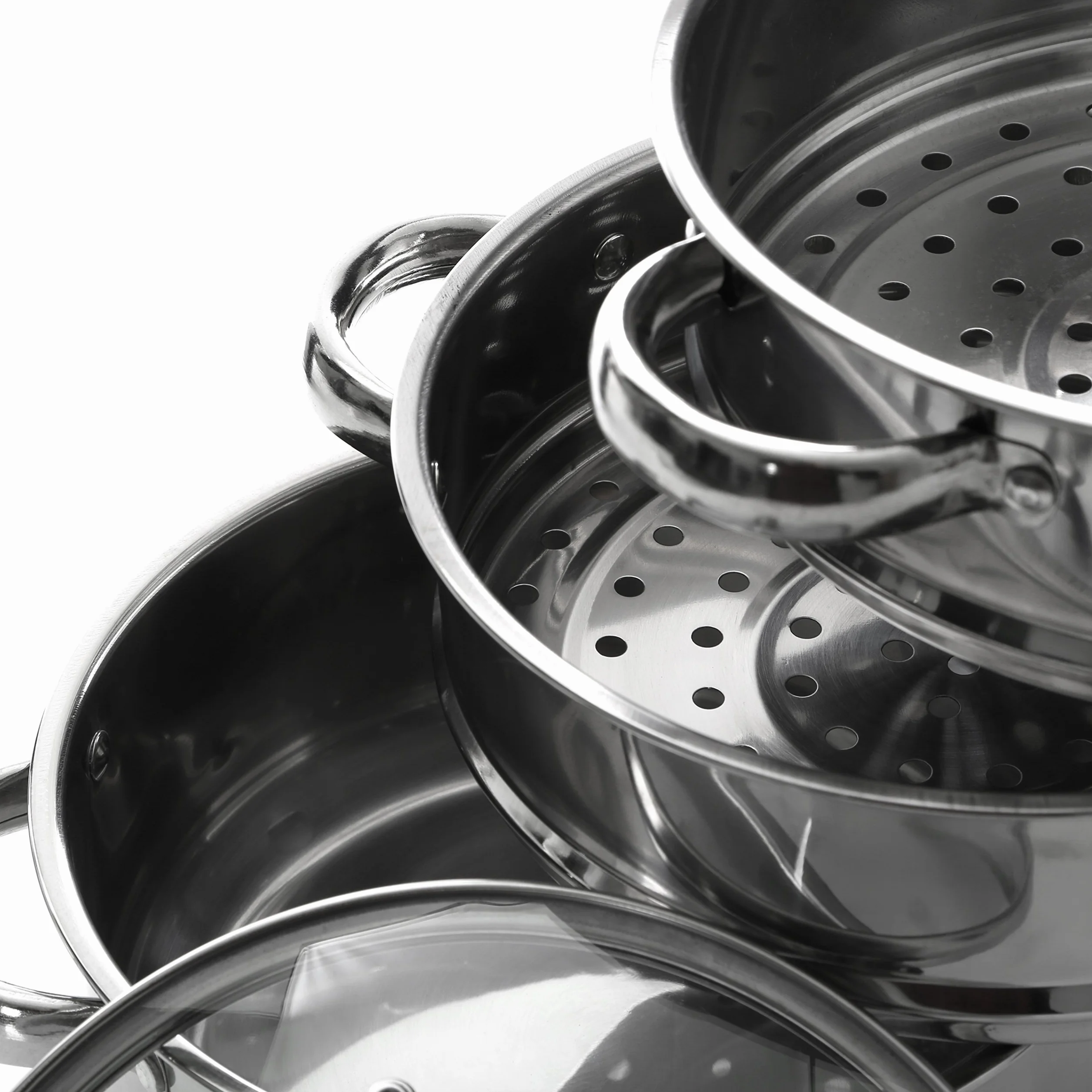 Premier Housewares Parowar, stal nierdzewna, szklana pokrywka