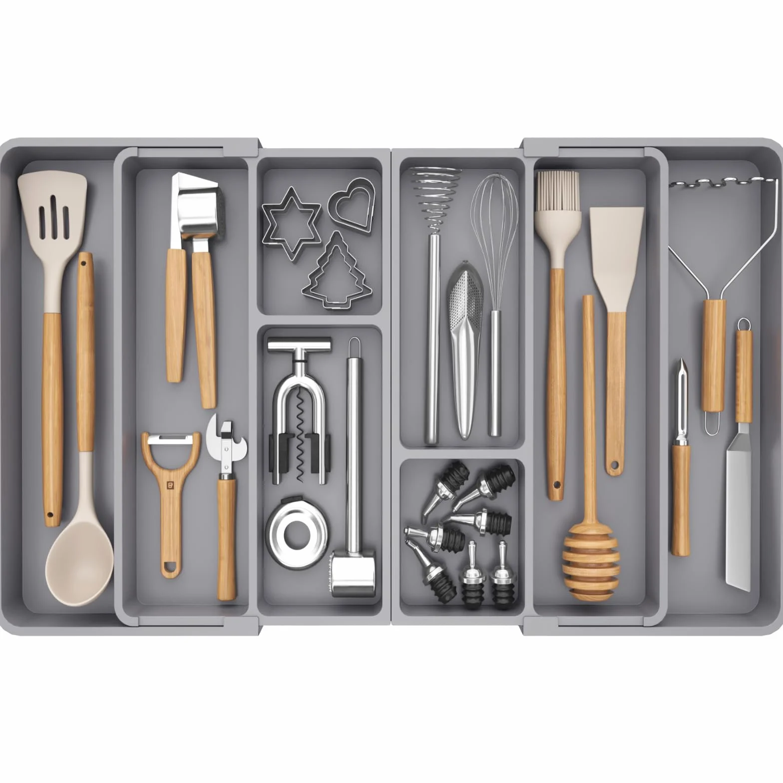 Lifewit Organizer do szuflad rozszerzalny 81 cm taca na sztućce plastikowa