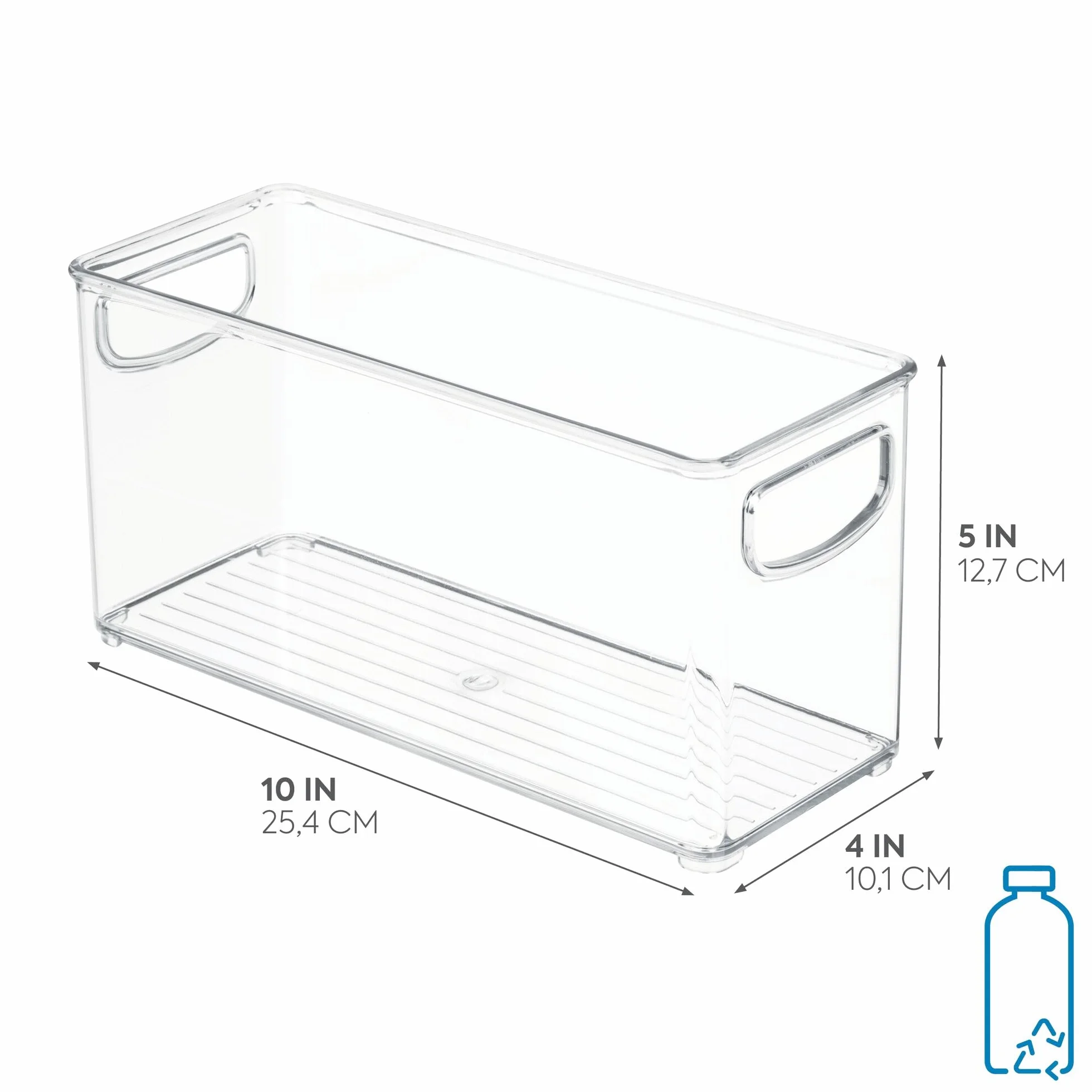 Idesign Organizer Kuchenny, Przezroczysty, 25,5 cm x 10 cm x 12,7 cm