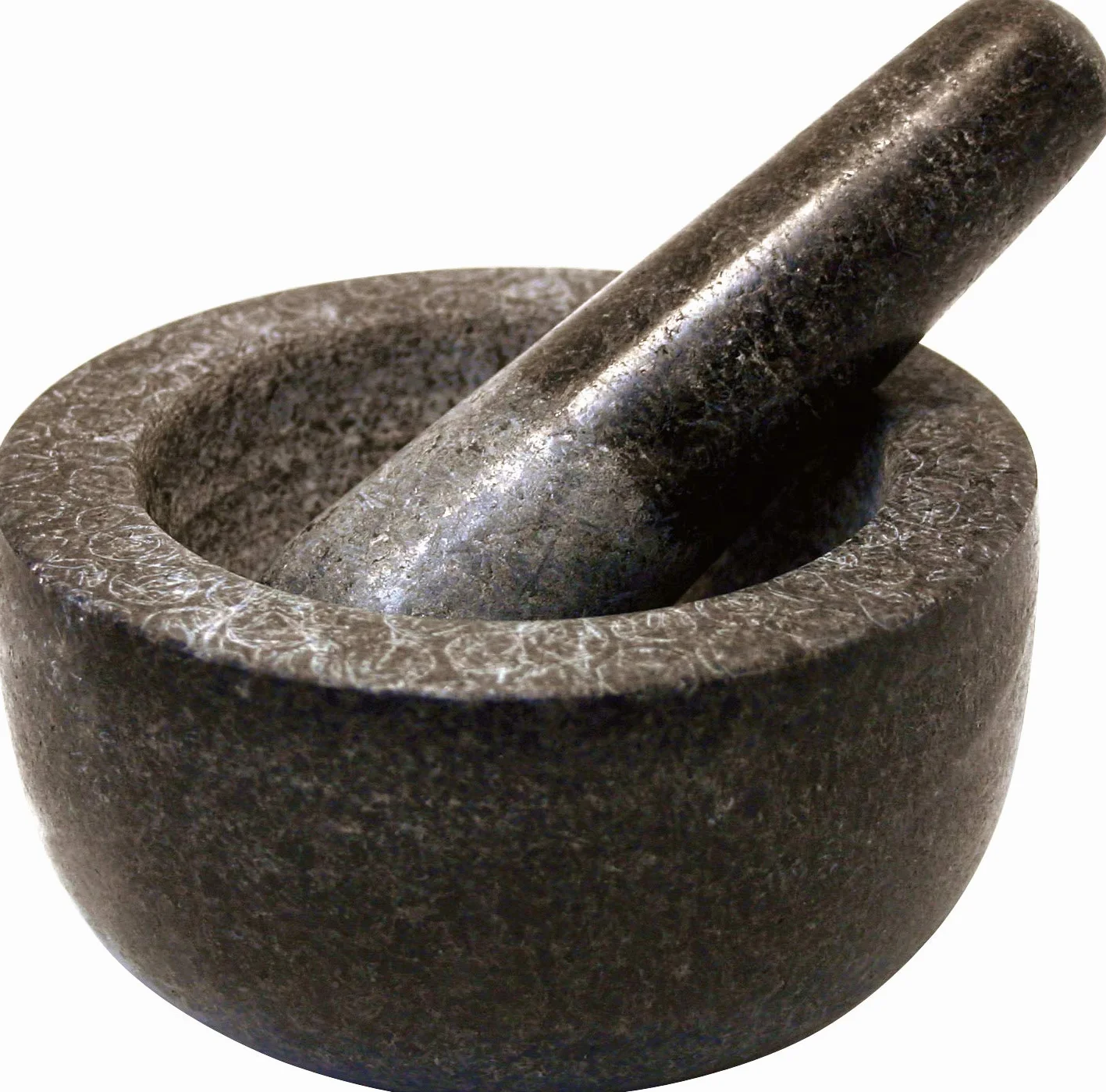 Jade Temple Temple Muszarka Do Kamienia Z Tłuczkiem, Granit, Szary, 13 x 7 cm