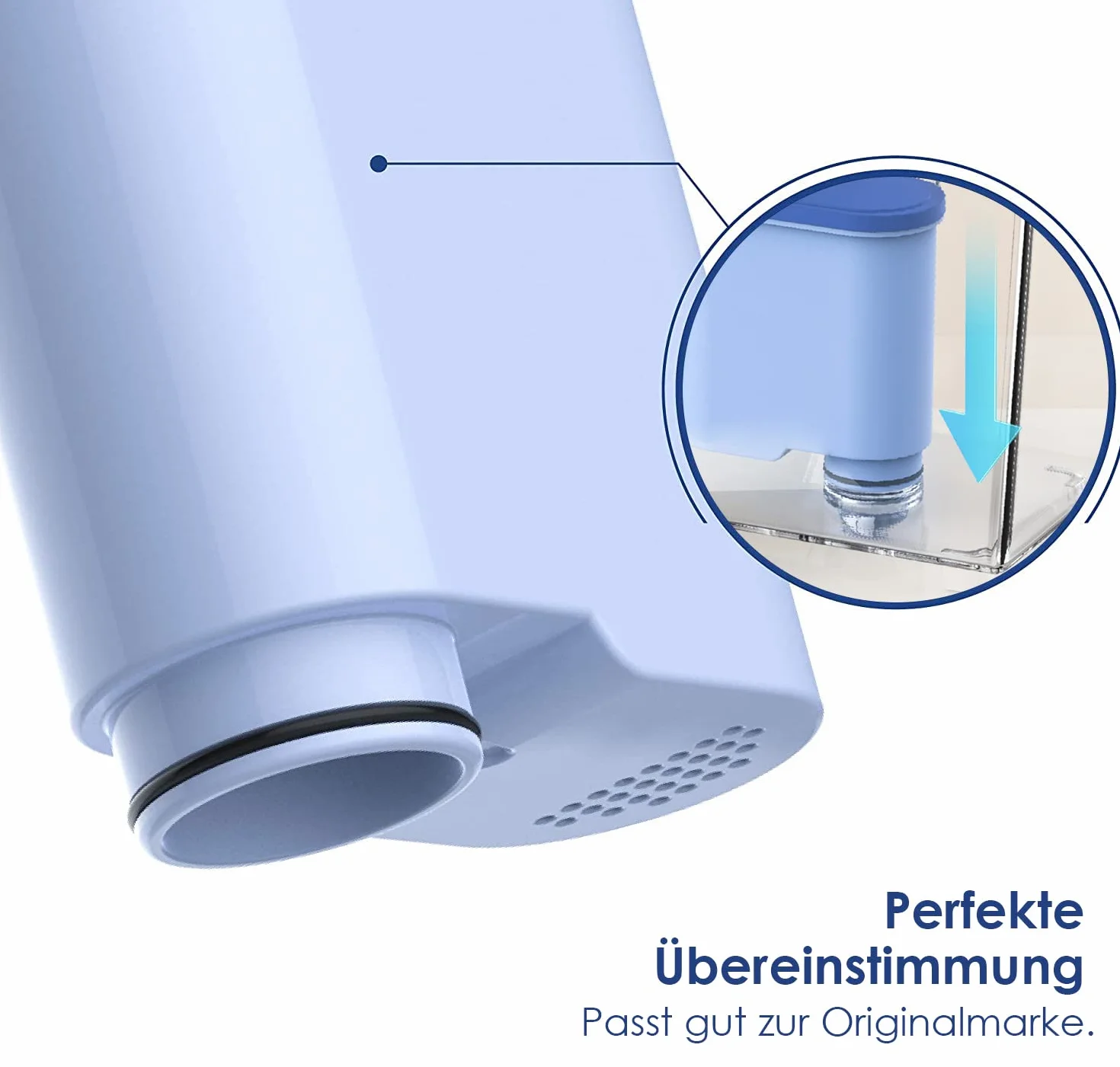 Waterdrop Zapasowy filtr wody do Philips® AquaClean® CA6903/10 CA6903/22, kompatybilny z ekspresami do kawy Saeco® i Philips®, certyfikat TÜV Süd, redukcja PFAS, PFOA/PFOS (8)