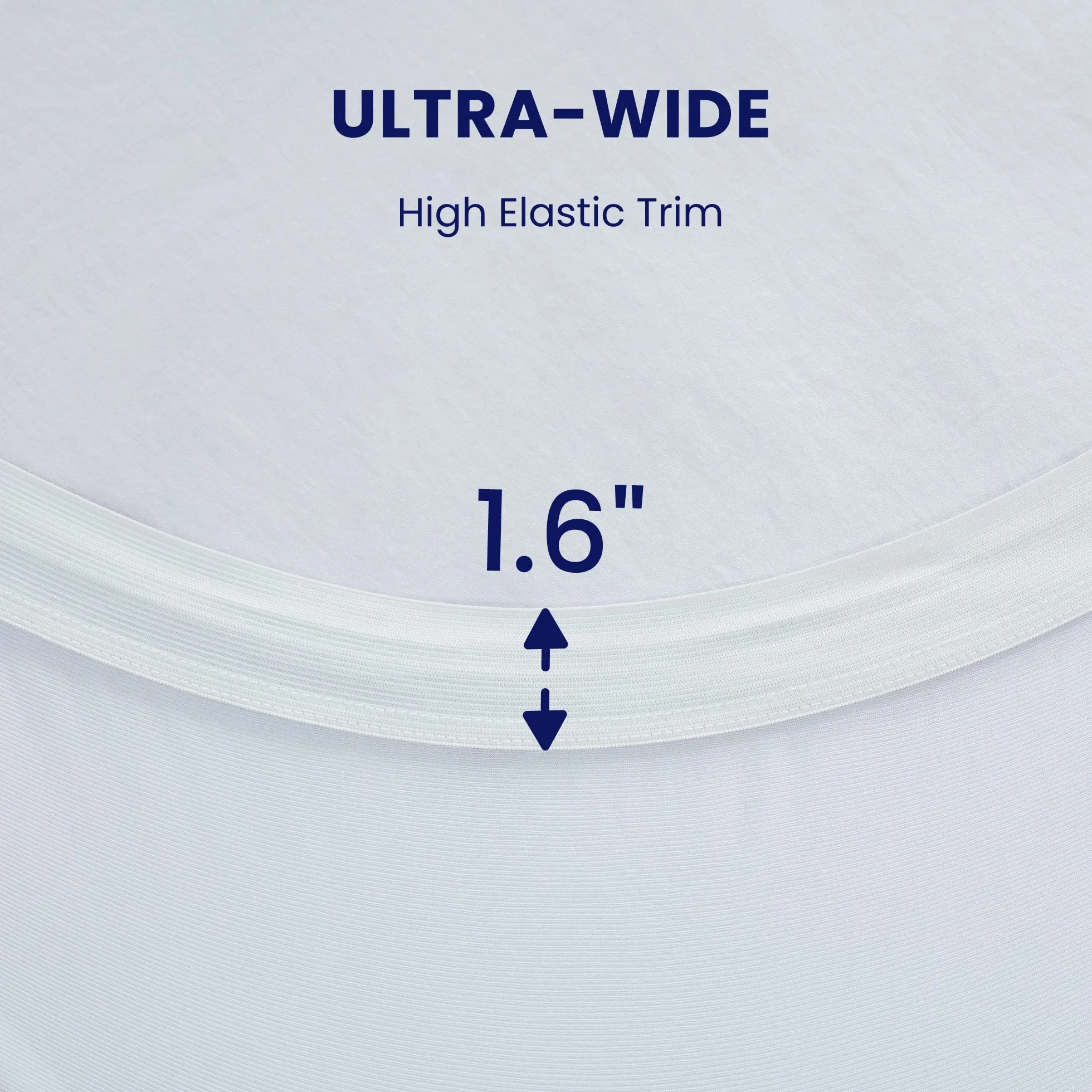 SLEEP ZONE King Size Cooling Mattress Topper, Premium Zoned Cool Mattress Pad Cover, Padded Mattress Protector Breathable Washable, Deep Pocket 8-21" (White, King)