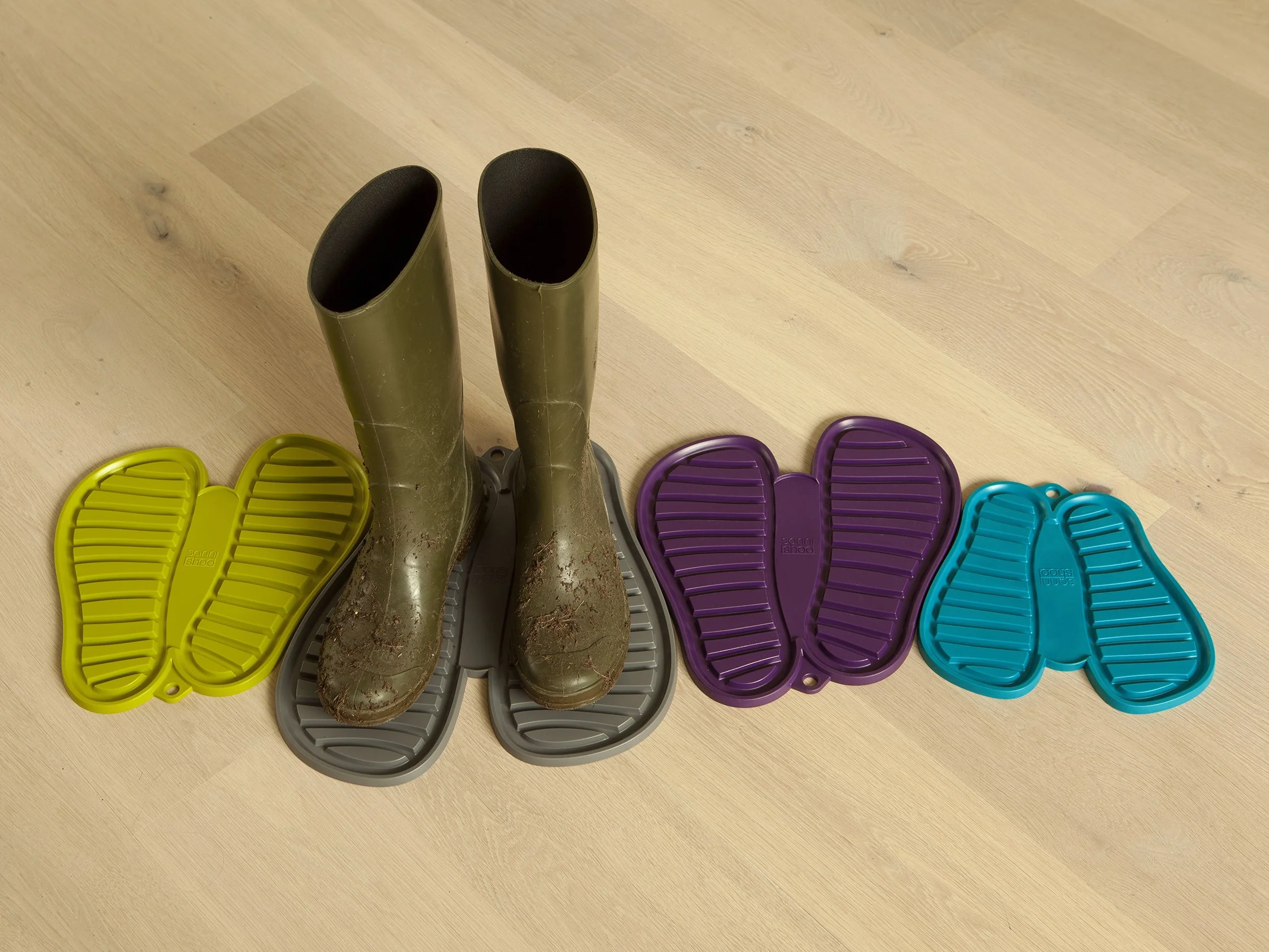 Sanni Shoo Shoo.Pad półka na buty ociekowa mata na buty elastyczna wanna na buty rozmiar M fioletowa