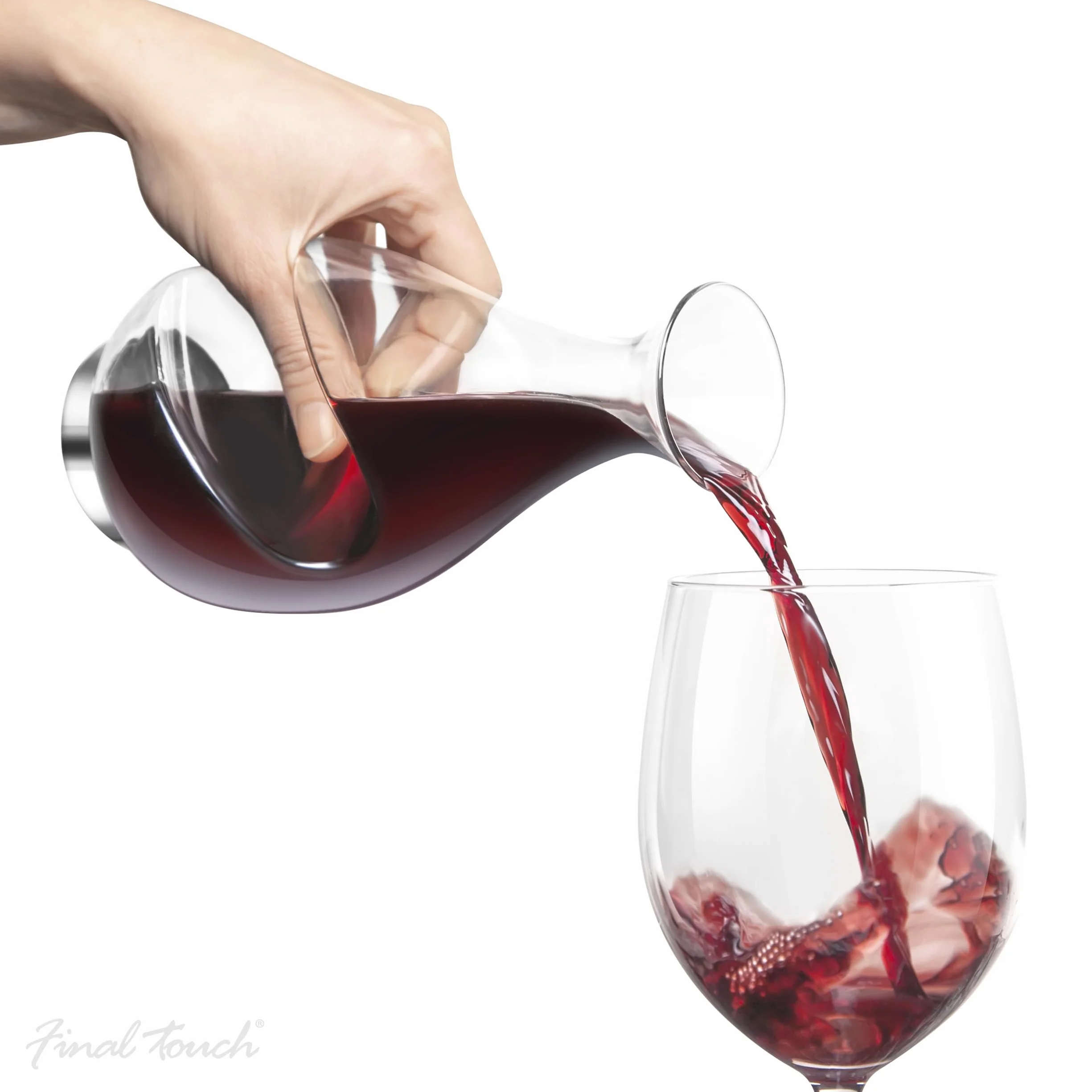 Final Touch Conundrum karafka do wina napowietrzacz prezent do picia, przezroczysty, 375 ml