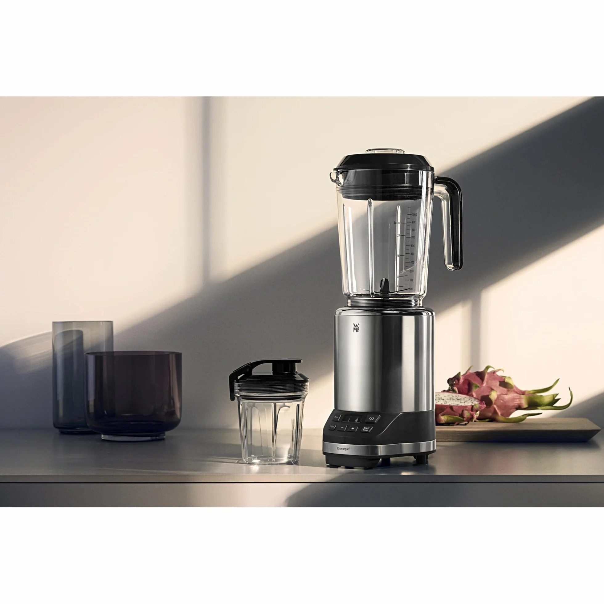 Wmf 416530011 Cromargan Blender Kielichowy, Cromargan, 1200 W, 1,2 L, Szary/Srebrny