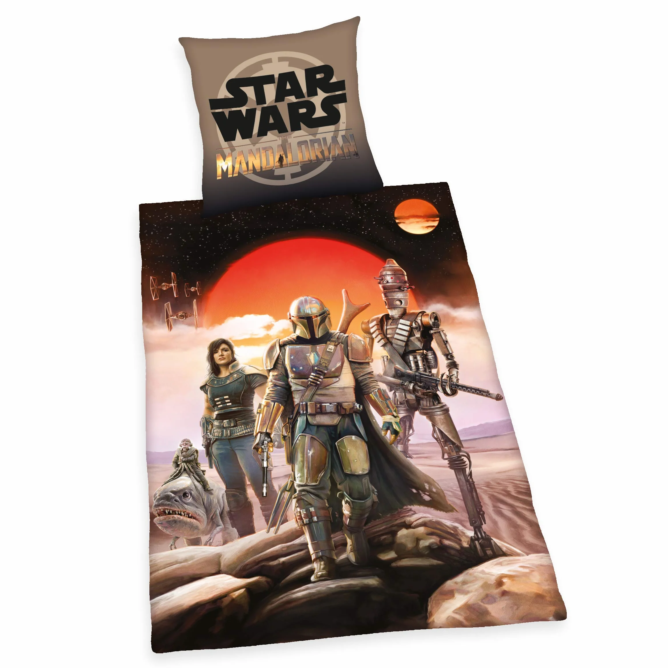 Star Wars Mandalorian komplet pościeli 140x200 cm bawełna Renforcé