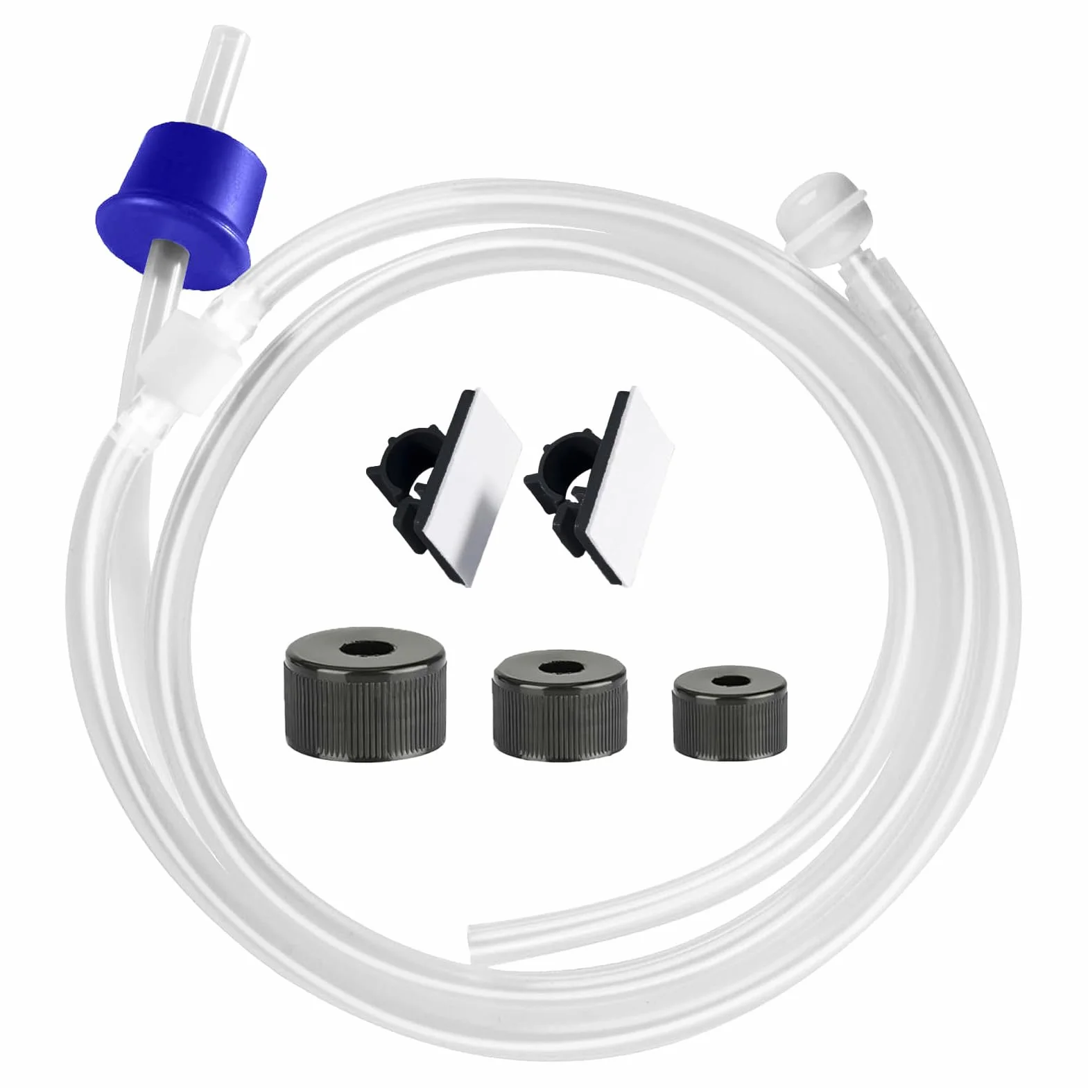 Sink Soaps Dispenser Tube Kit, Silicone Dish Soap Hose, Long Refill Extension Tube, Flexible Leak-Proof Connection, Easy Installation Design for Kitchen, Bathroom, Hotel Use
