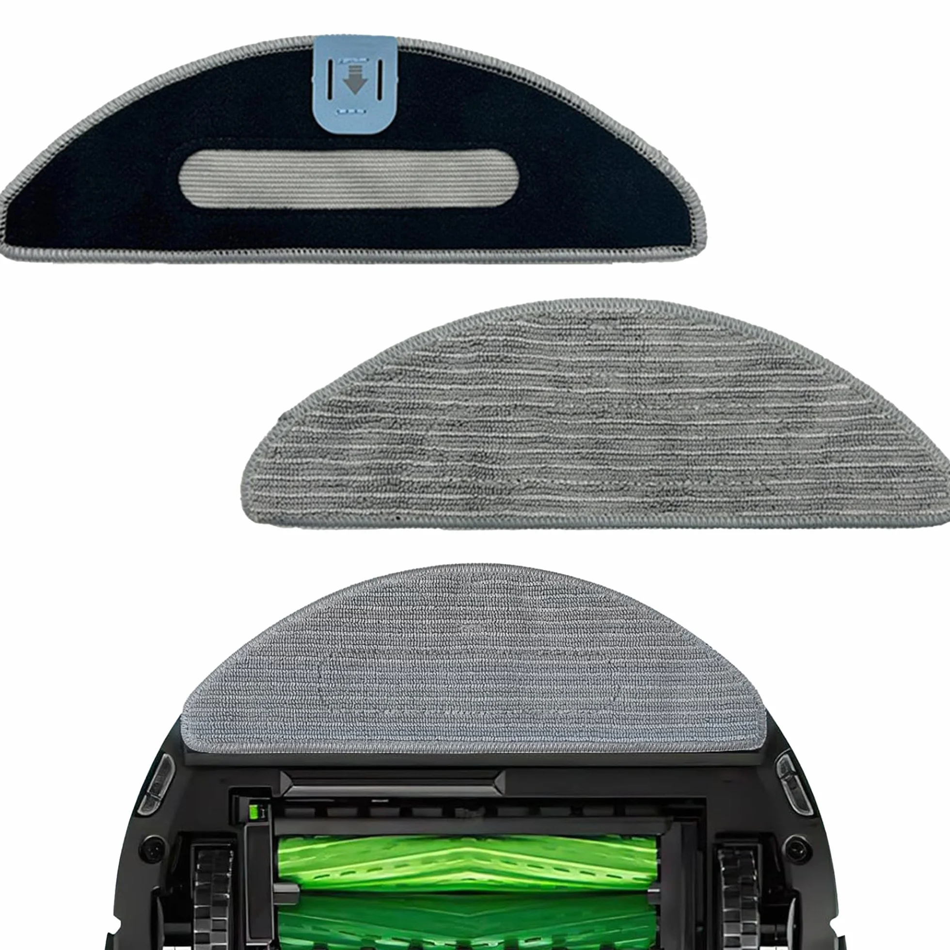 Zestaw 4 wymiennych ściereczek do robota iRobot Roomba Combo i5, i5+, j5+, J5+, wielokrotnego użytku, zmywalne, z mikrofibry