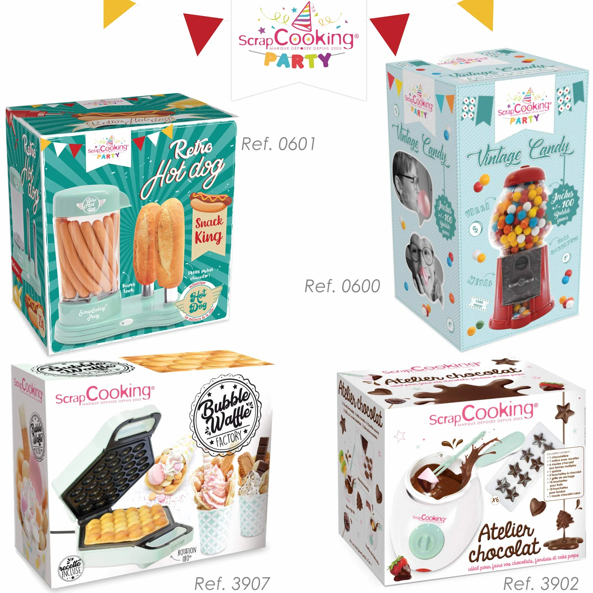 SCRAP COOKING 601 Hot Dogs maszyna na 12 kiełbasek i 2 chleba, styl retro, vintage, grillowanie, imprezy, karby, zielony, tworzywo sztuczne nadające się do kontaktu z żywnością, biała