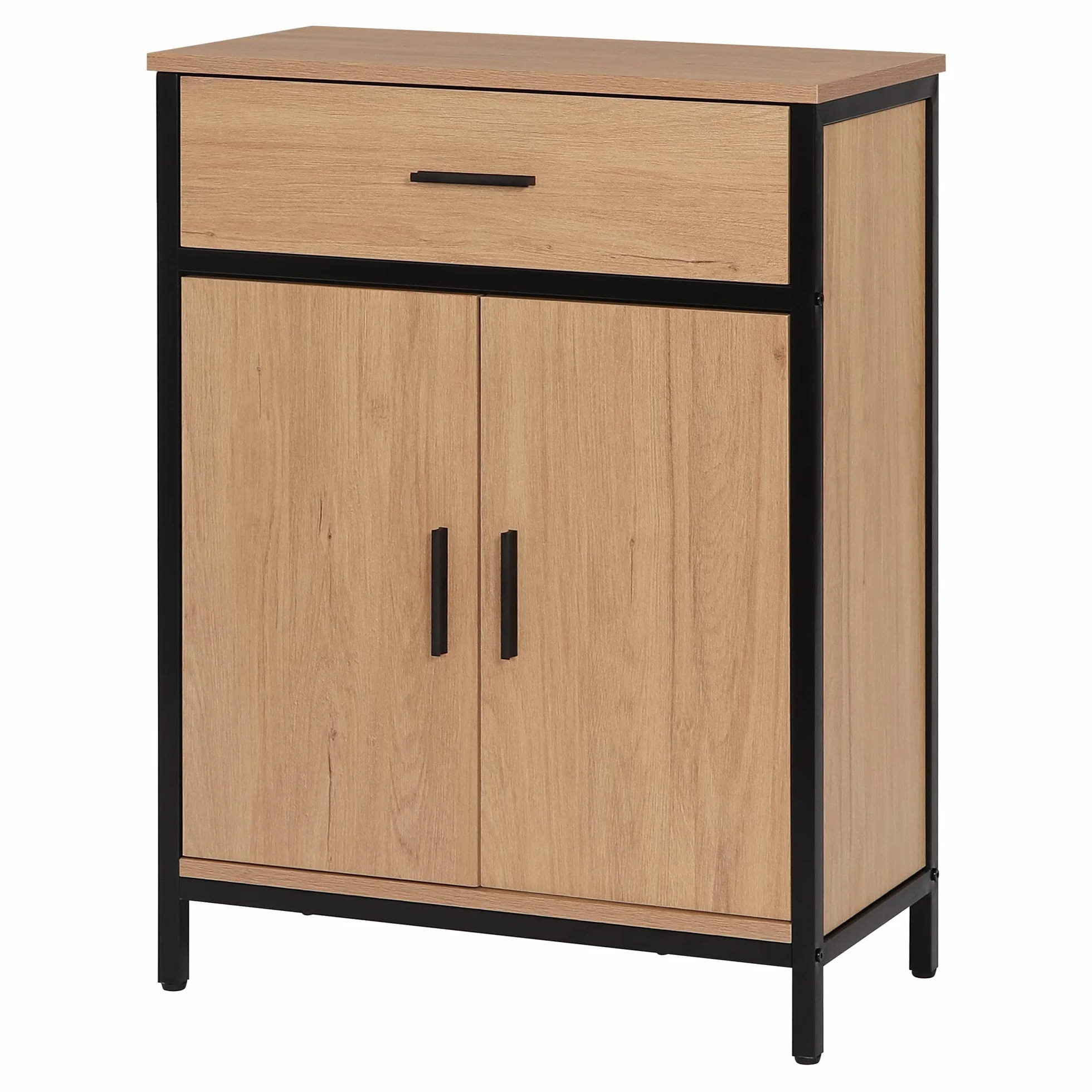 EUGAD Szafka łazienkowa wolnostojąca 60 x 80 x 30 cm z regulowanym regałem