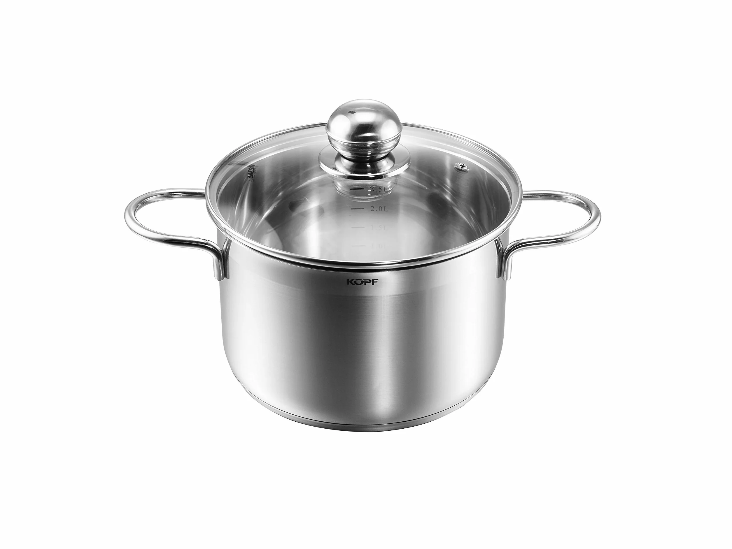 Kopf Garnek do mięsa Josie (Ø 16 cm, wysokość 10,5 cm, 1,95 litra, stal nierdzewna, mały garnek, garnek do gotowania, indukcja)