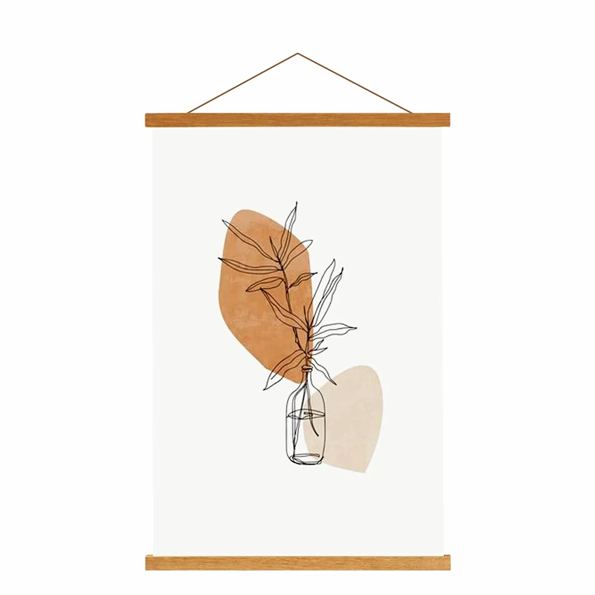 B3 Listwa plakatowa, listwa plakatowa, 35 cm, magnetyczne drewno, wieszak na zdjęcia, ramka na zdjęcia (35 cm, drewno tekowe)