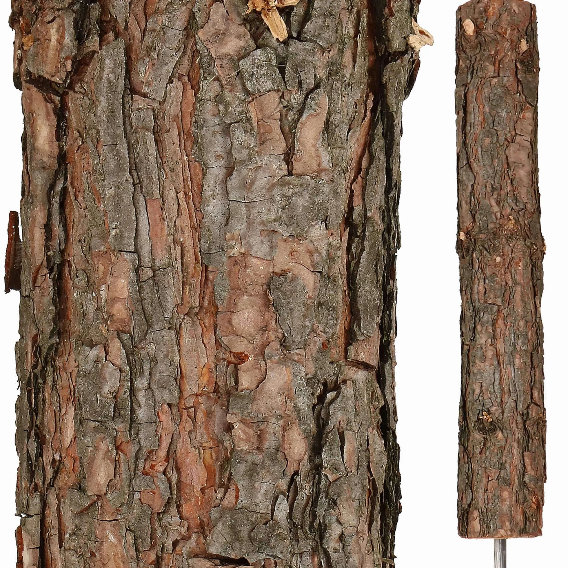 SPRINGOS Choinka z naturalnym pniem, sztucznymi szyszkami i sztucznym śniegiem 180 cm, sztuczne drzewo diamentowe, sztuczny sznurek jutowy, sztuczne drzewo jak prawdziwe, imitacja sosny