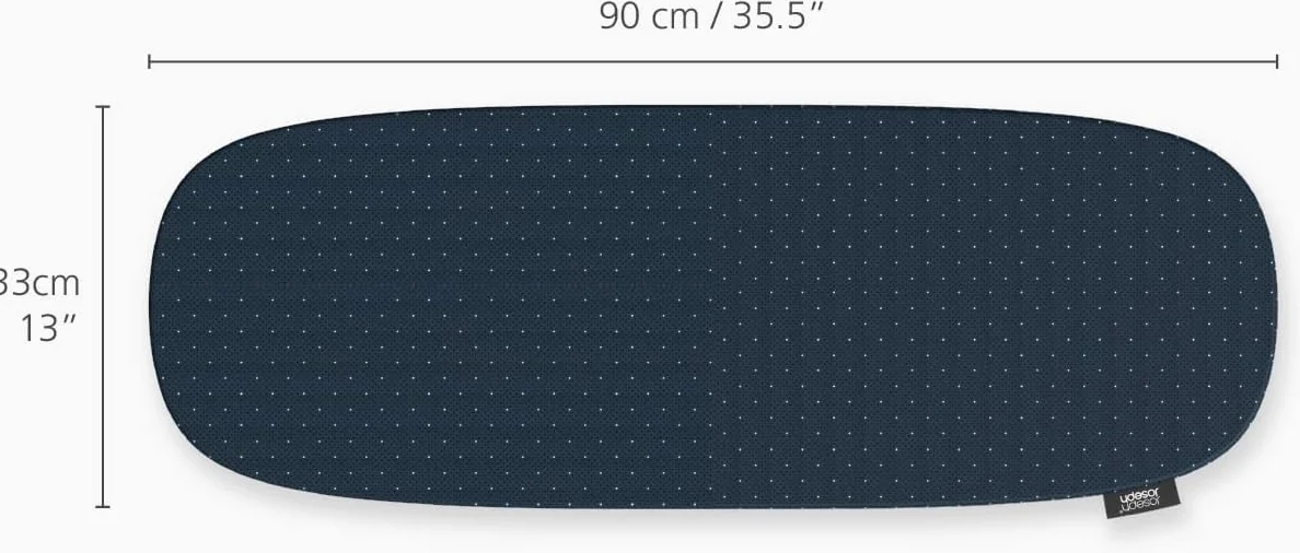 Joseph Joseph Pocket Plus - bawełniany pokrowiec na deskę do prasowania, czarno-niebieski