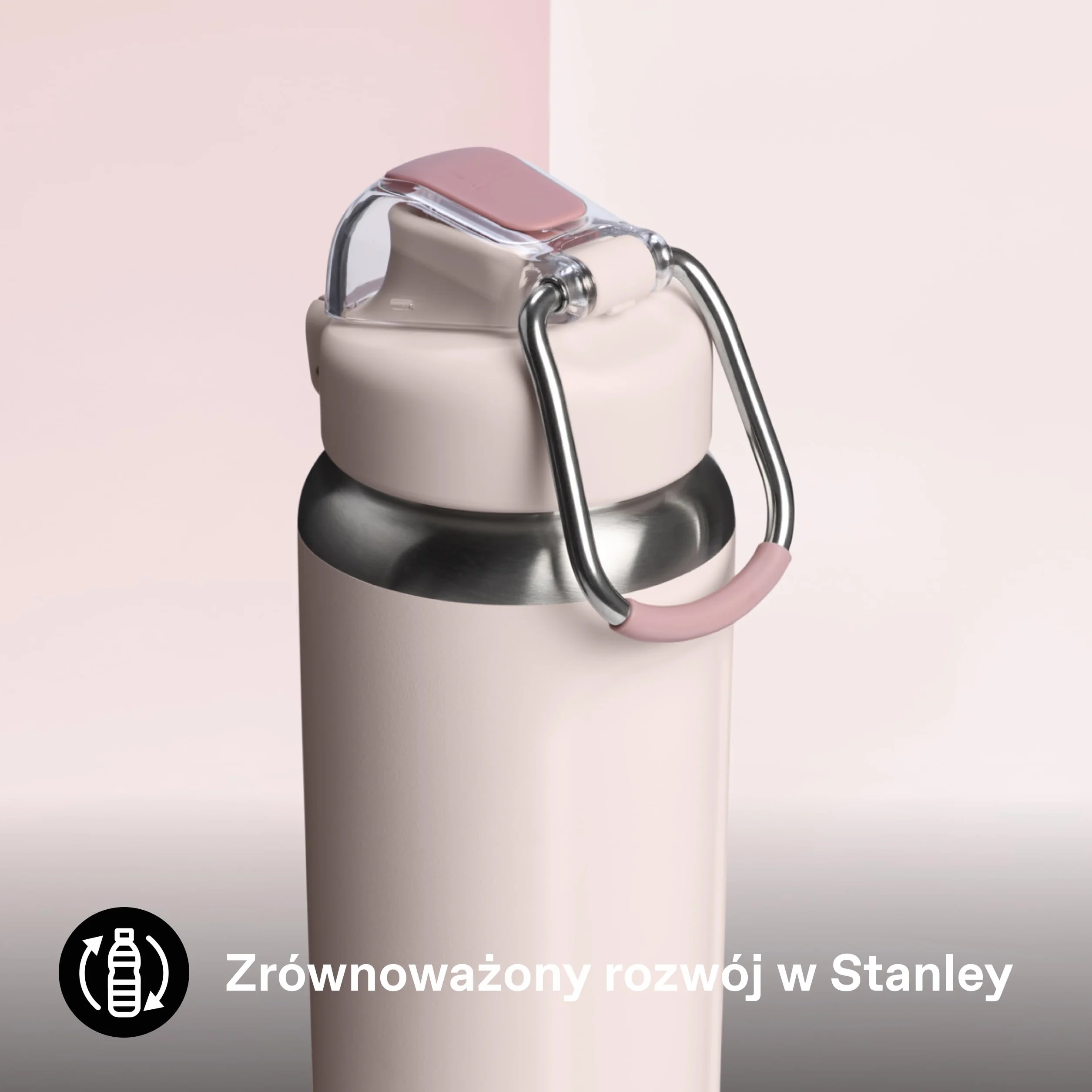 Stanley 1913 Wellspring Bottle 0.7L - Zimna Przez 12 Godzin - Zamrożona Przez 40 Godzin - Stal Nierdzewna - Nie Zawiera BPA - Szczelny - Można Myć W Zmywarce