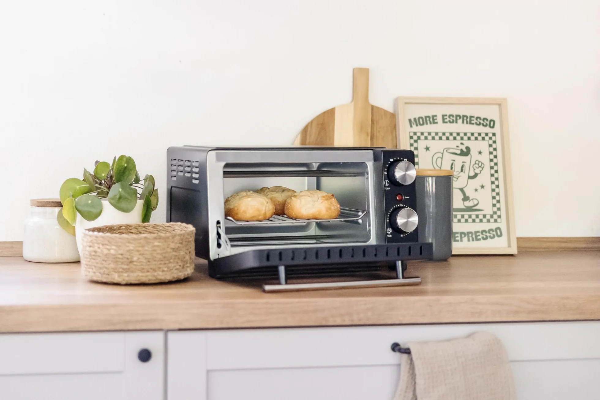 Steba Mini piekarnik o pojemności 9 litrów, grzałka górna i dolna, głębokość pizzy do Ø 22 cm
