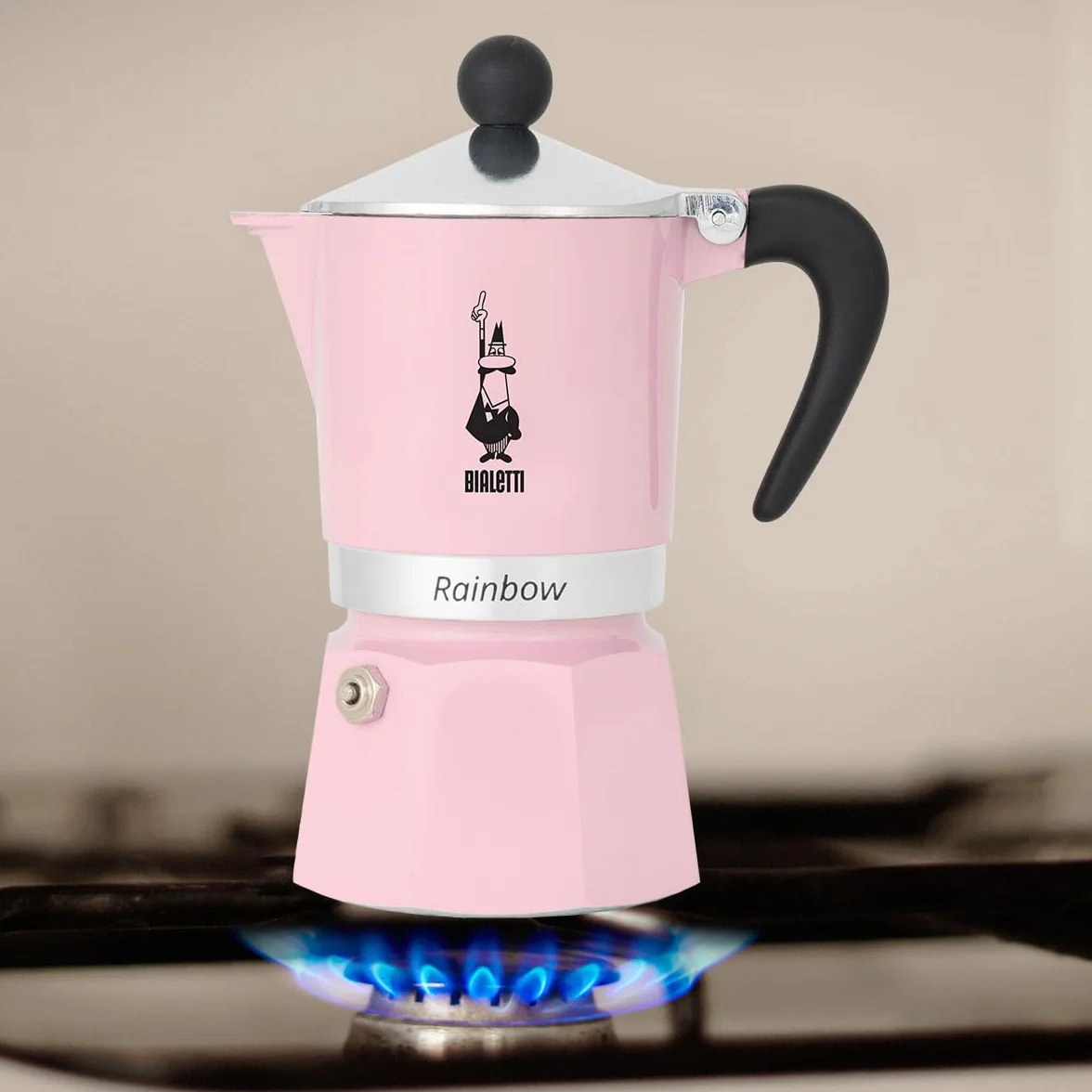Bialetti Tęczowy ekspres do kawy 6 filiżanek różowy