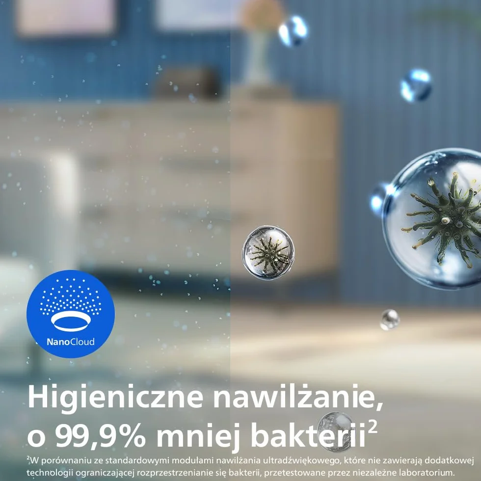 Philips Oryginalny filtr nawilżający NanoCloud do oczyszczaczo-nawilżacza powietrza 2 w 1 serii 2000i AC2721, AC2726, AC2729, żywotność do 6 miesięcy (FY2425/30)