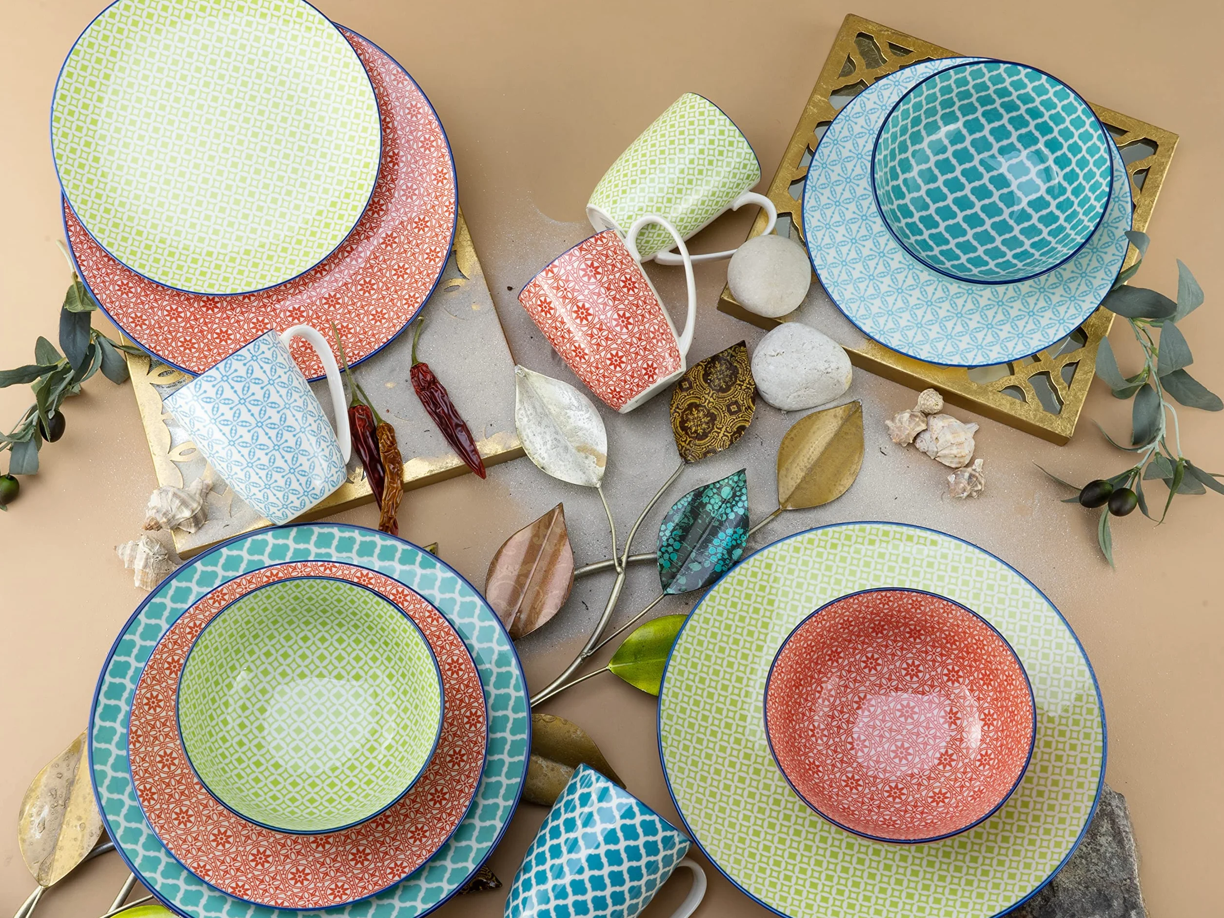 Creatable Mediterran Zestaw Naczyń, 36 x 32 x 35 cm, 16 Szt.
