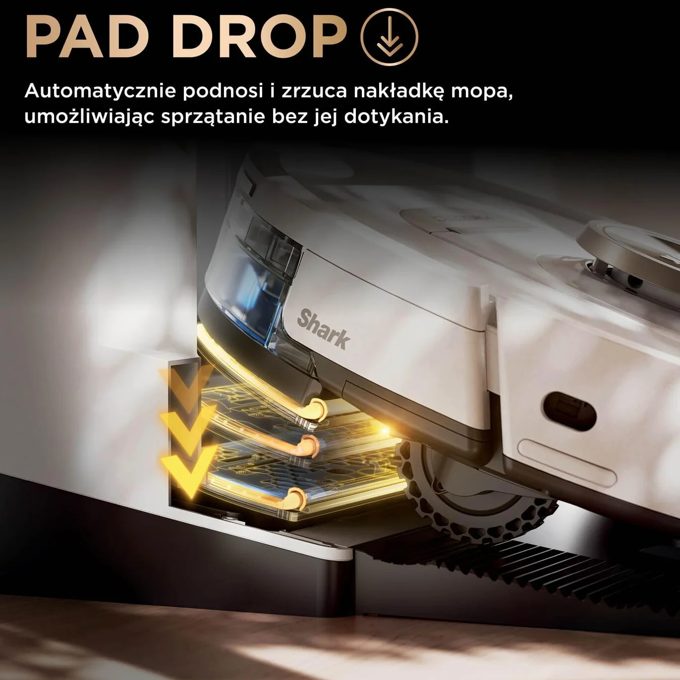 Shark PowerDetect Robot odkurzająco-mopujący 2 w 1, automatyczne opróżnianie, napełnianie i czyszczenie NeverTouch Pro (60 dni), 3D i LiDAR, NeverStuck, WiFi/aplikacja, biały, AV2800ZEEUWH