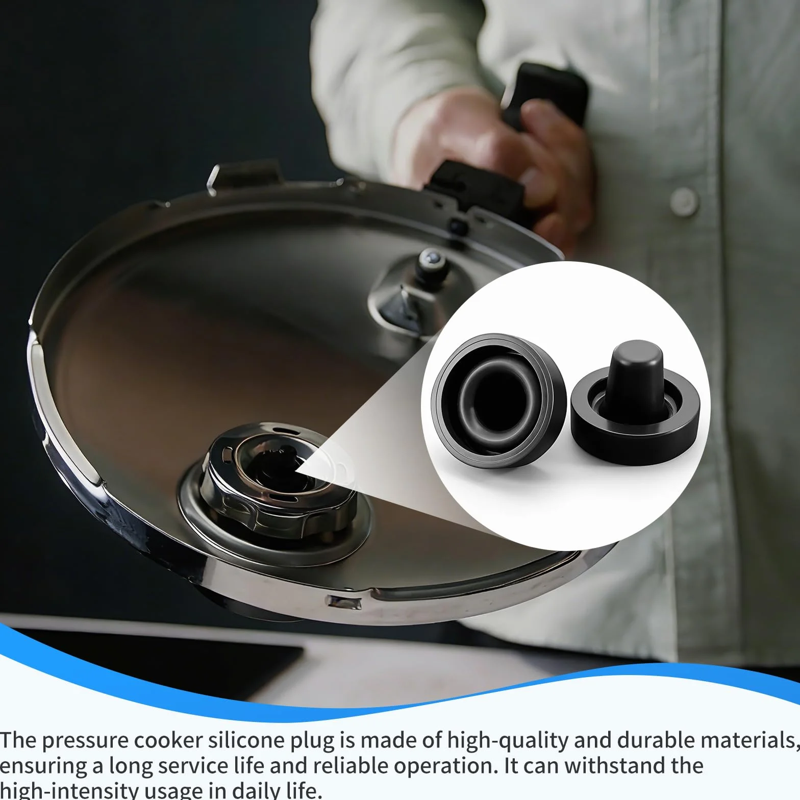 Szybkowar, części zamienne do Fissler Vitavit Premium – Pressure Cooker, membrana silikonowa do szybkowaru Fissler do garnków Vitavit Comfort, membrana zaworowa, silikonowe zawory ciśnieniowe, 3