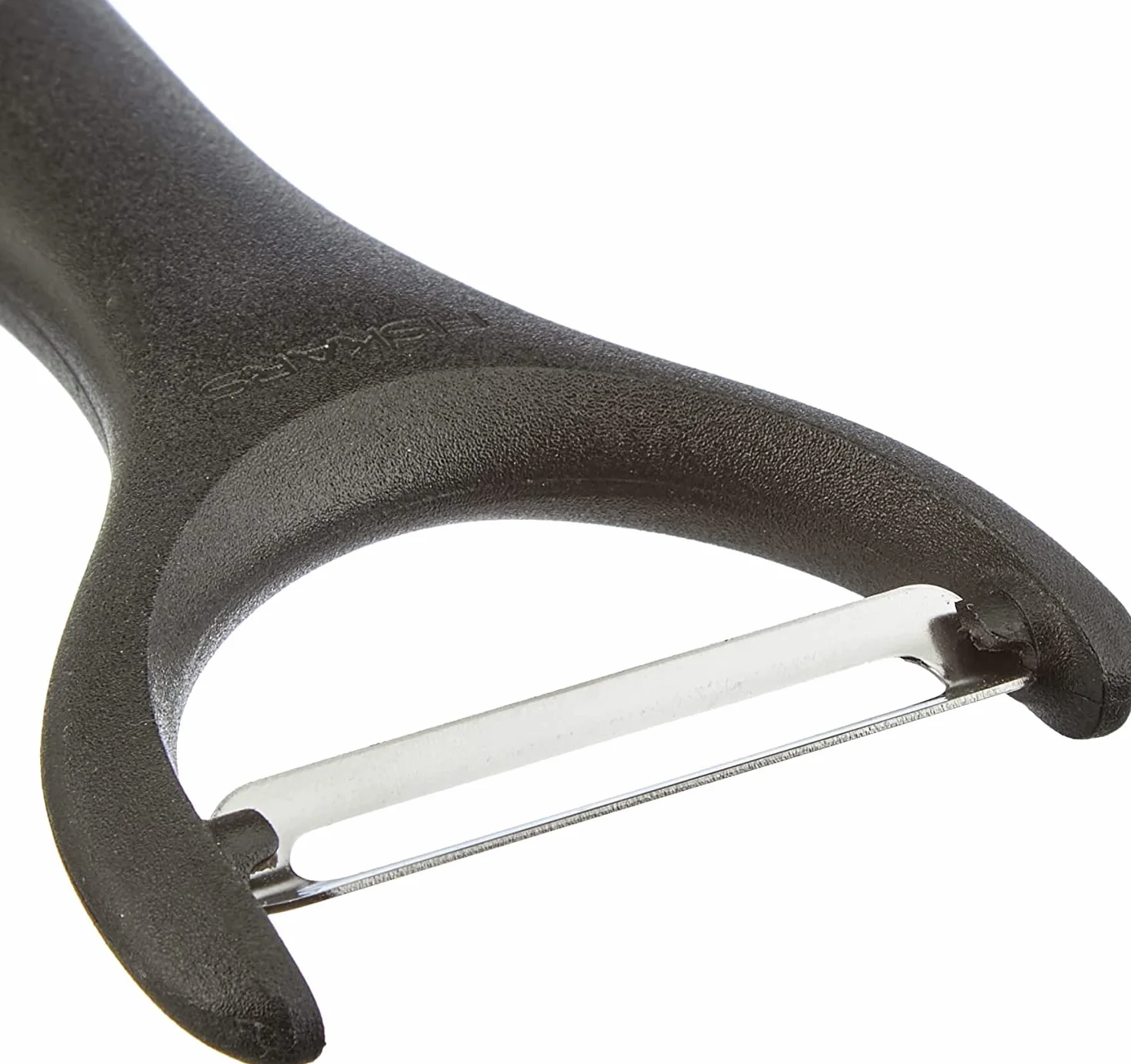 Fiskars Obieraczka do warzyw, w kształcie litery Y, ze stali nierdzewnej, Essential, czarna, 1065599