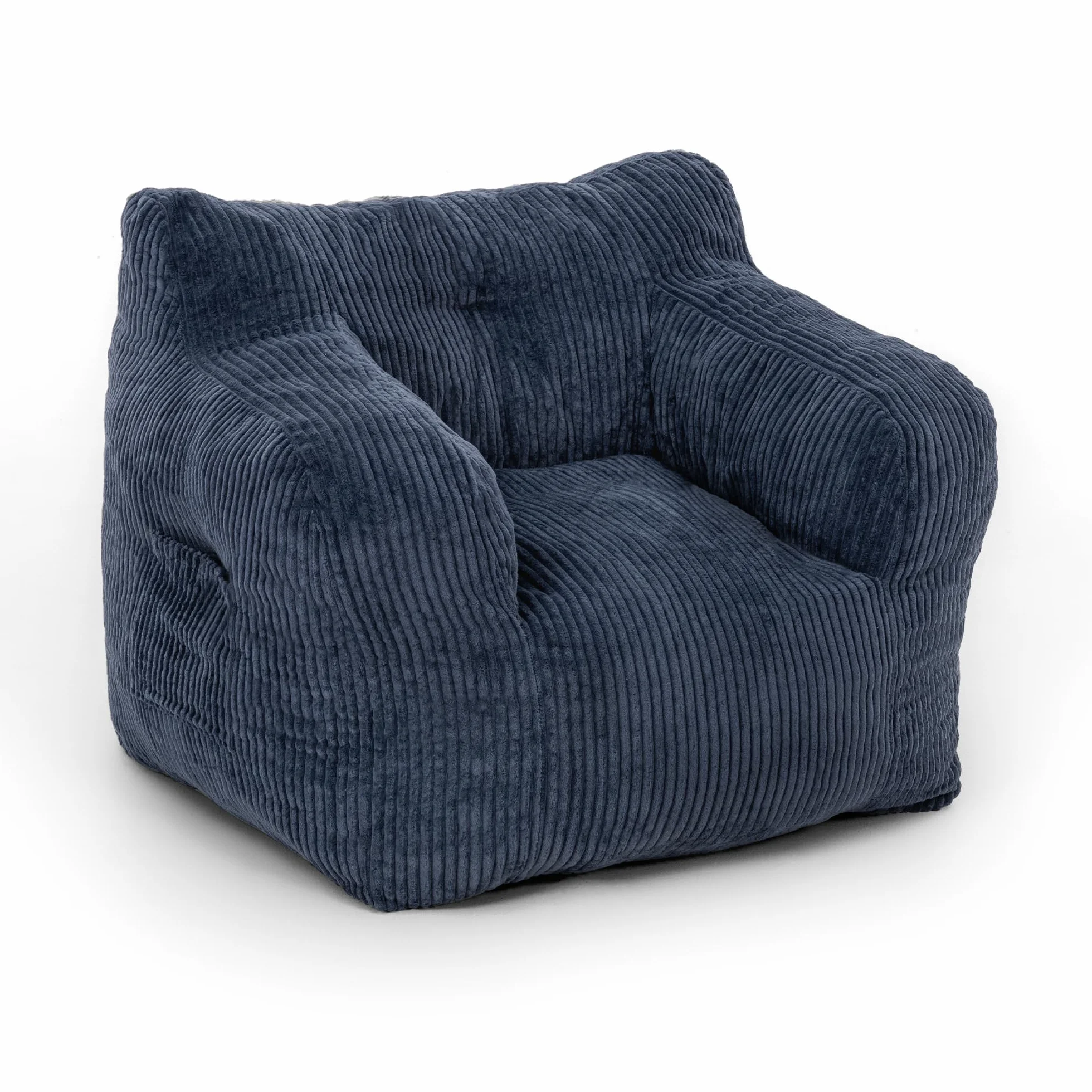 Pamapic Worek do siedzenia, worek do siedzenia dla dorosłych z wypełnieniem, Bean Bag Chair z przenośnym uchwytem, nowoczesny, ergonomiczny worek do siedzenia, do salonu, sypialni, pokoju zabaw