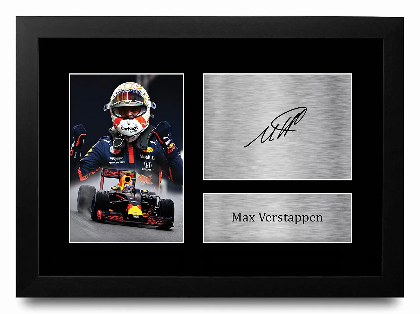 Max Verstappen Formula 1 A4 Framed Signed Photo Autograph Gift F1