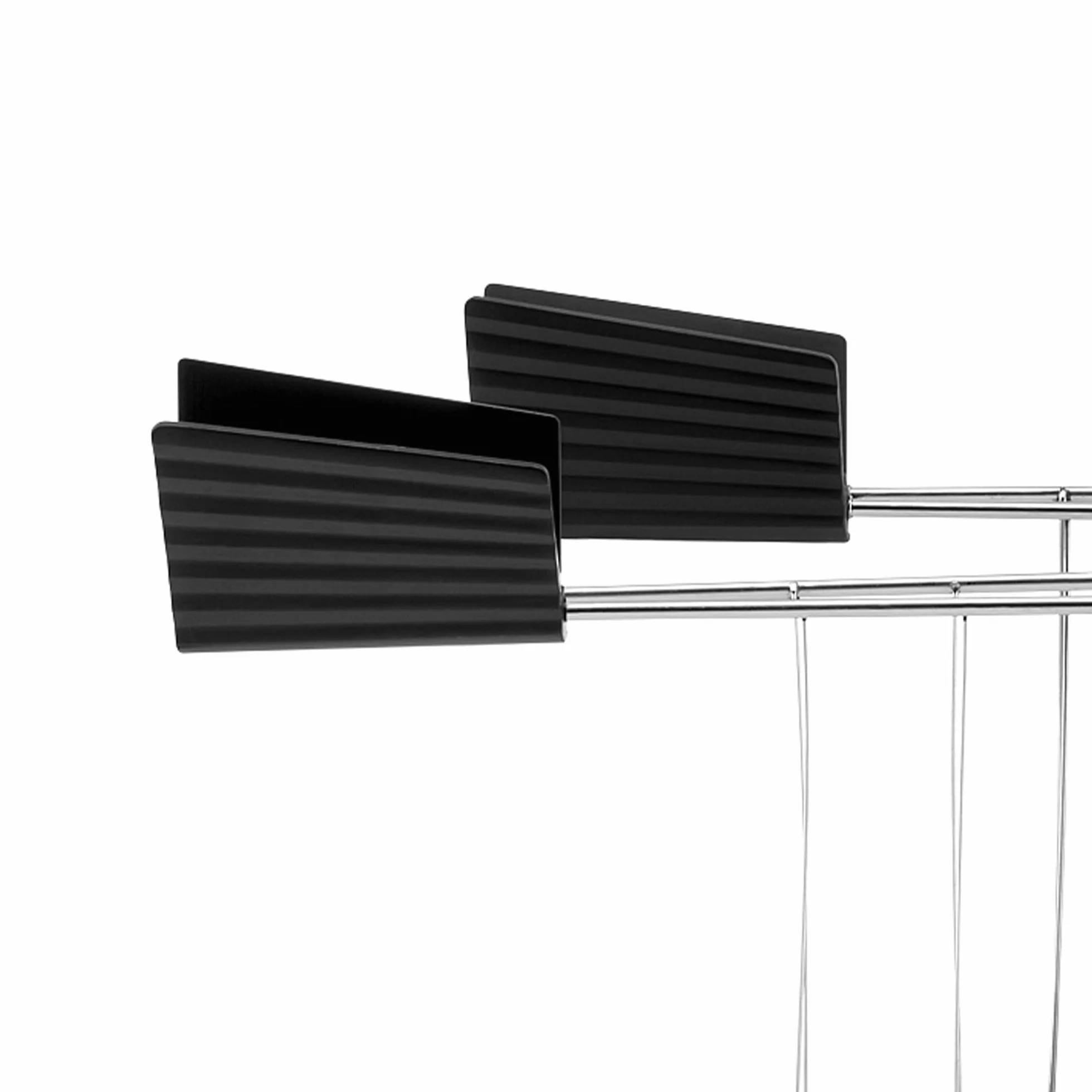Alessi MDL08RA B zestaw dwóch stojaków na toster, tworzywo sztuczne