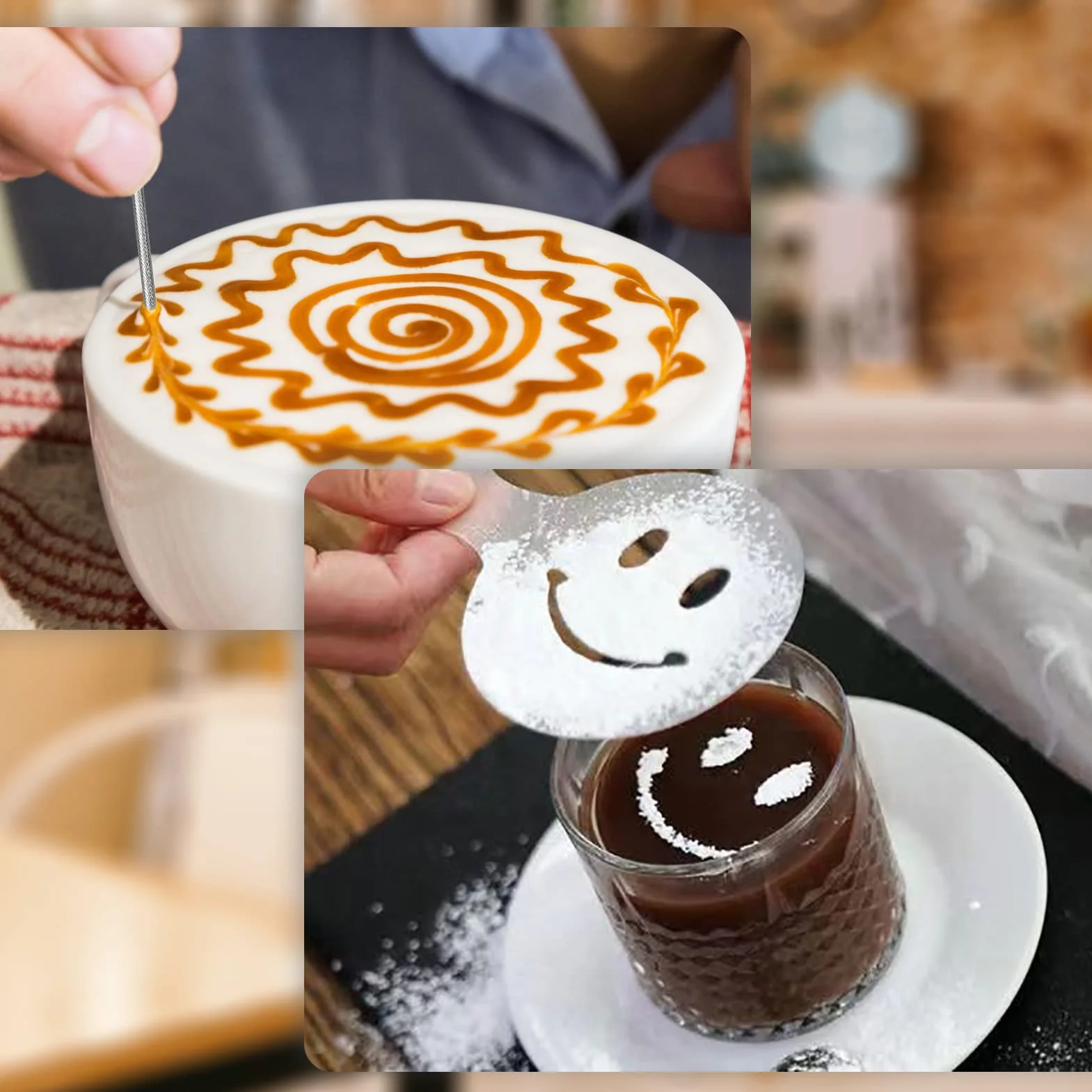 Dzbanek na mleko ze stali nierdzewnej 350 ml ze wskaźnikiem pomiarowym akcesoria barista