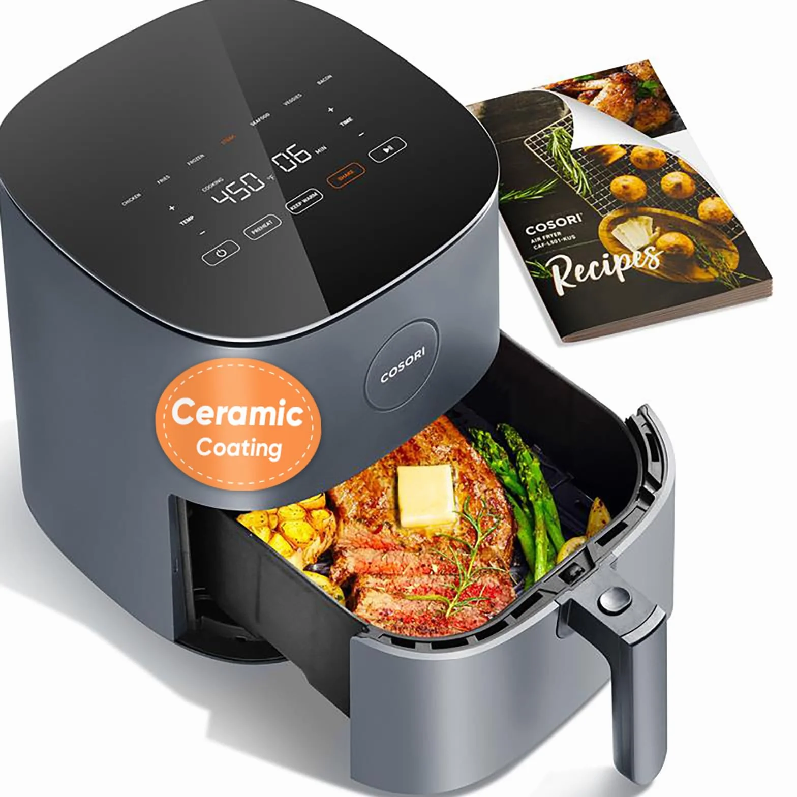 Cosori Caf-L501-Keu Frytkownica, Czarny, 4,7 l