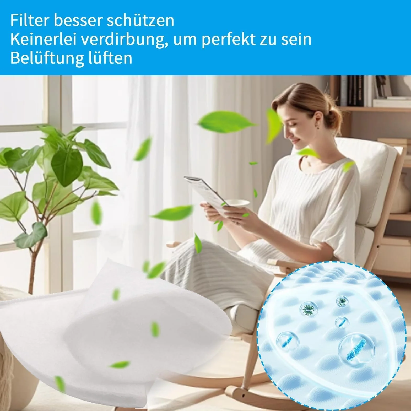 ANBOO Zestaw 20 filtrów stożkowych DN 125 G4 180 mm do Helios, Maico, Pluggit