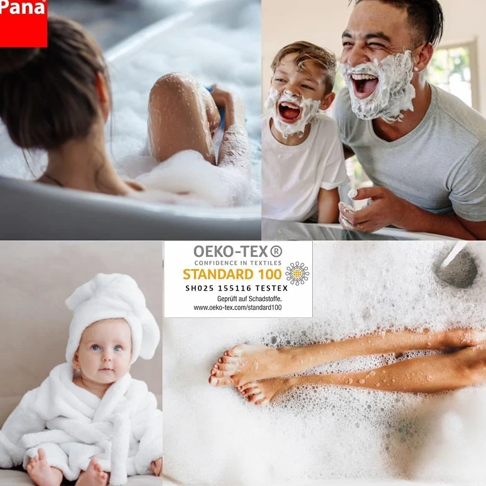 PANA® Premium szenilowa mata łazienkowa okrągła (Ø 56 cm) • okrągły dywanik łazienkowy z wyjątkowo miękkich włókien • chłonny i nadający się do prania • dywanik prysznicowy, dywanik łazienkowy, kolor: